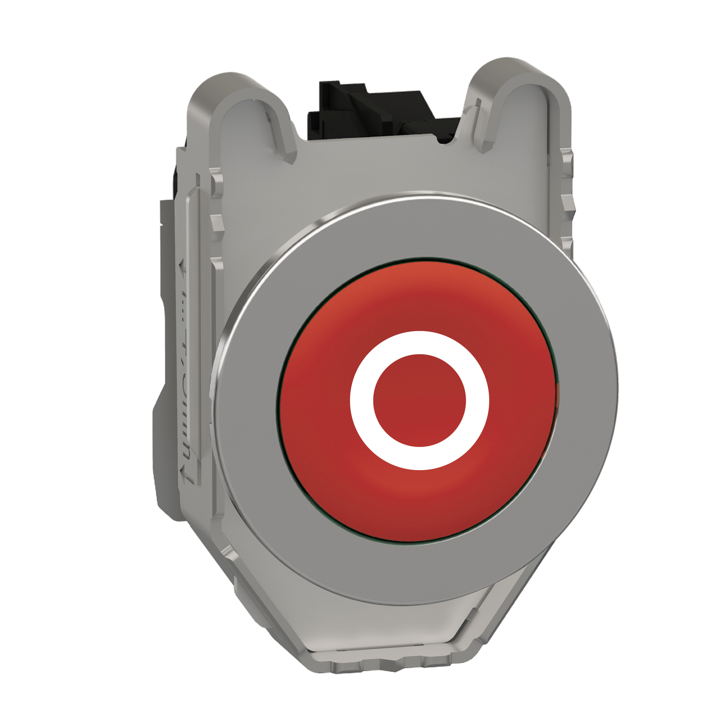 Schneider Electric-XB4FA4322-Harmony XB4 - bouton poussoir à impuls - flush - marqué - rouge - 1O - vis