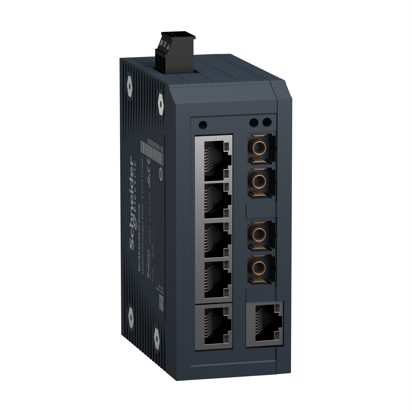 Schneider Electric-MCSESU083F2CU0-Modicon Switch - 6TX/2FX-MM