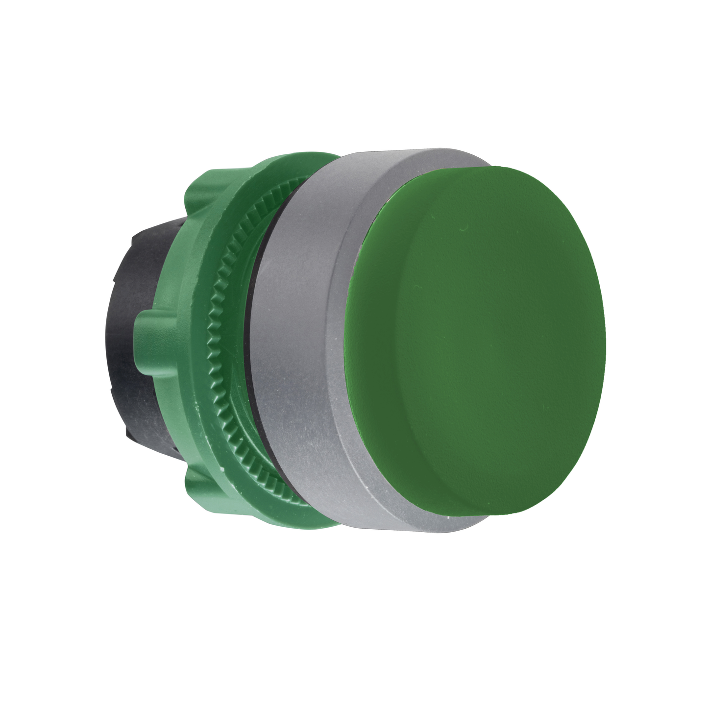 Schneider Electric-ZB5AL3C0-Harmony XB5 - tête bouton poussoir - Ø22 - col grise - dépassant - vert