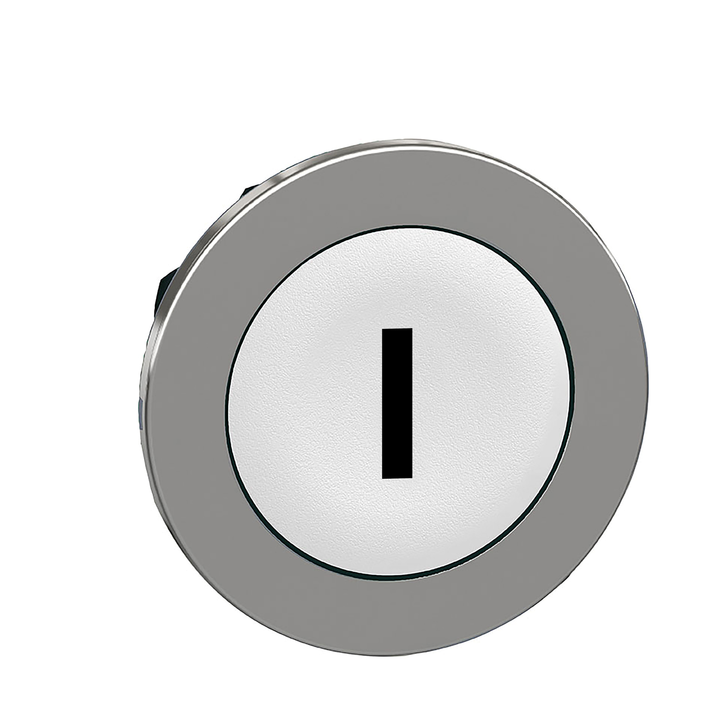 Schneider Electric-ZB4FA131-Harmony XB4 - tête bouton poussoir à impulsion - flush - marqué - blanc