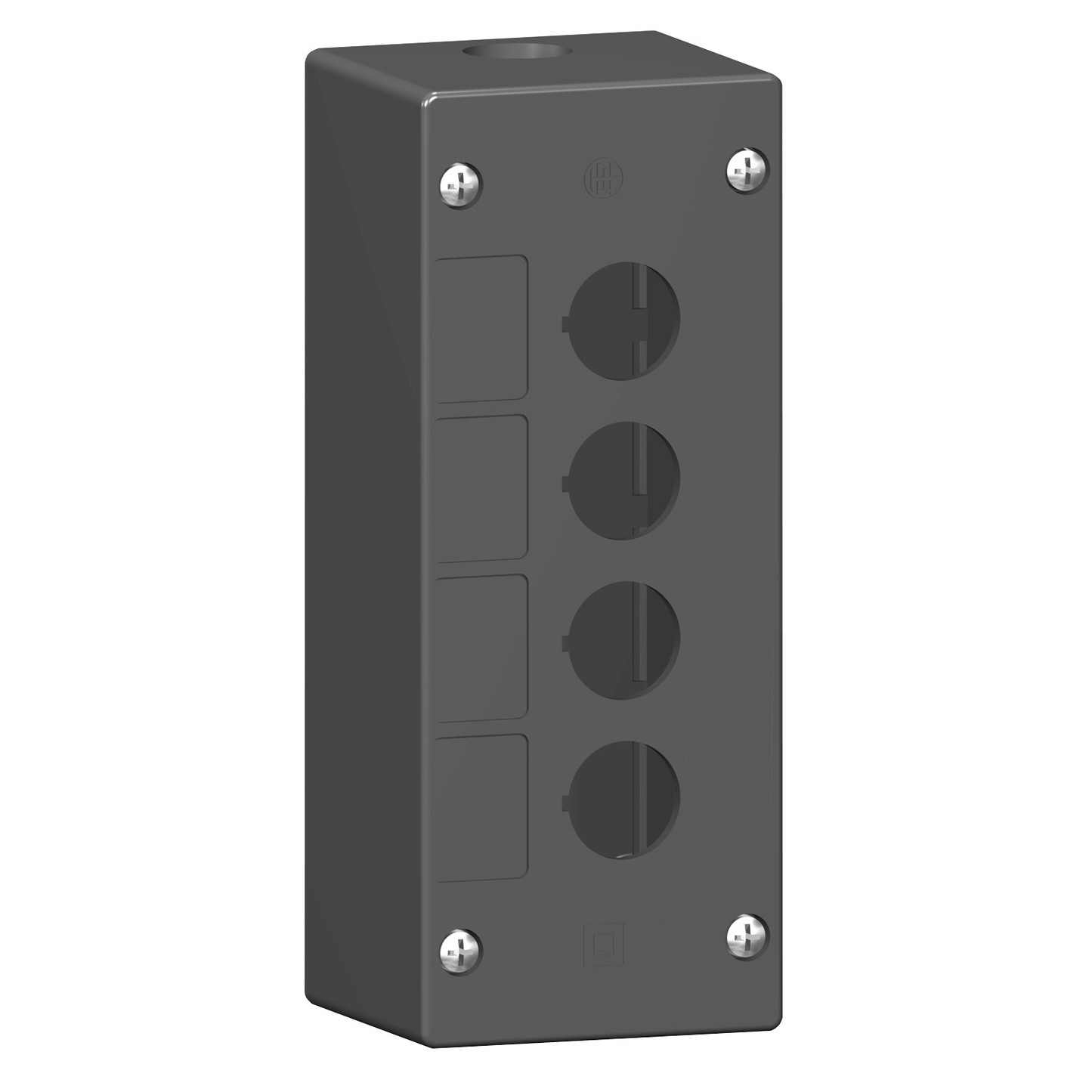 Schneider Electric-XALG04-Harmony XALG - boîte à boutons vide - plastique - 4 perçages horizontaux