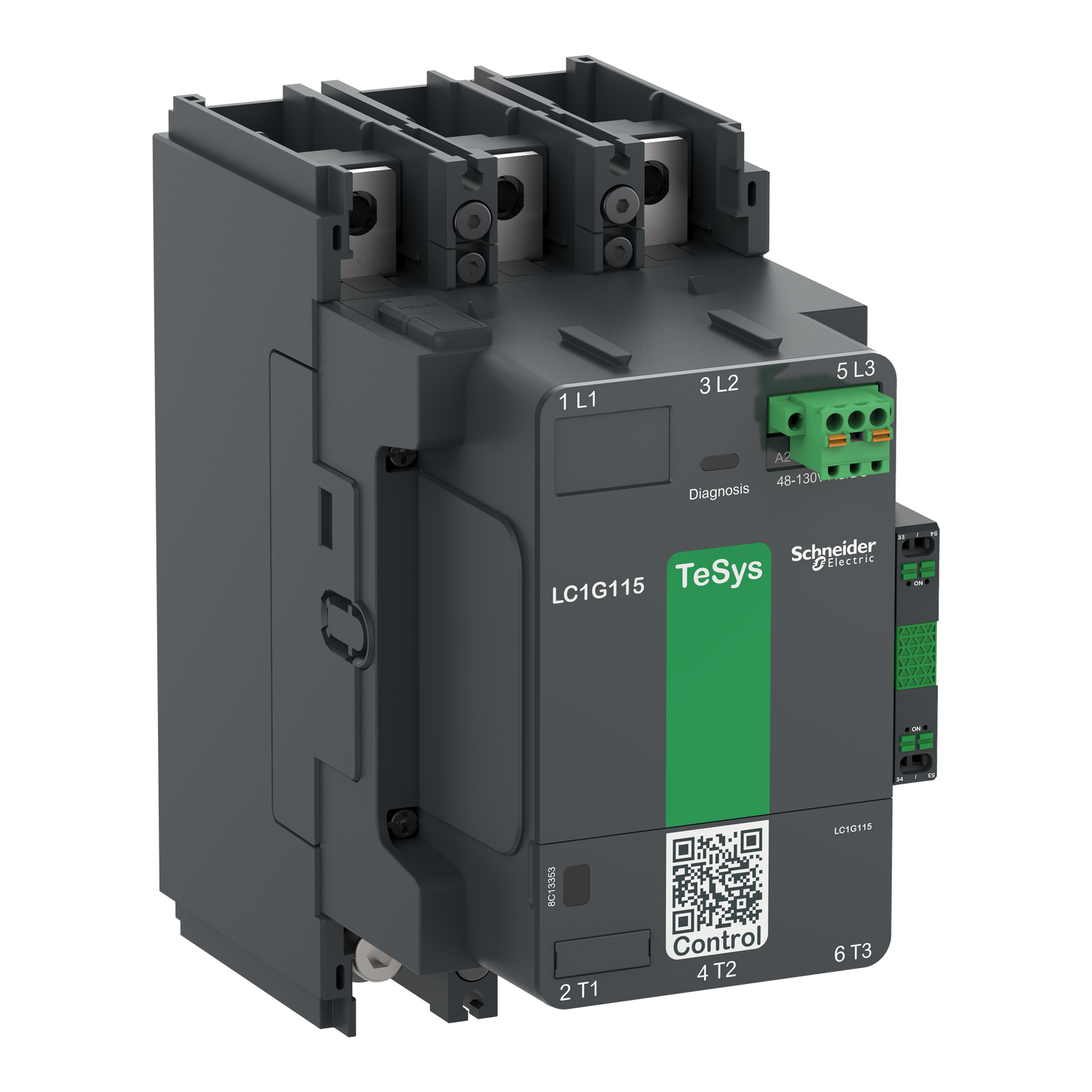 Schneider Electric-LC1G225KUEN-TeSysG225 3P Std 100-250V ACDC