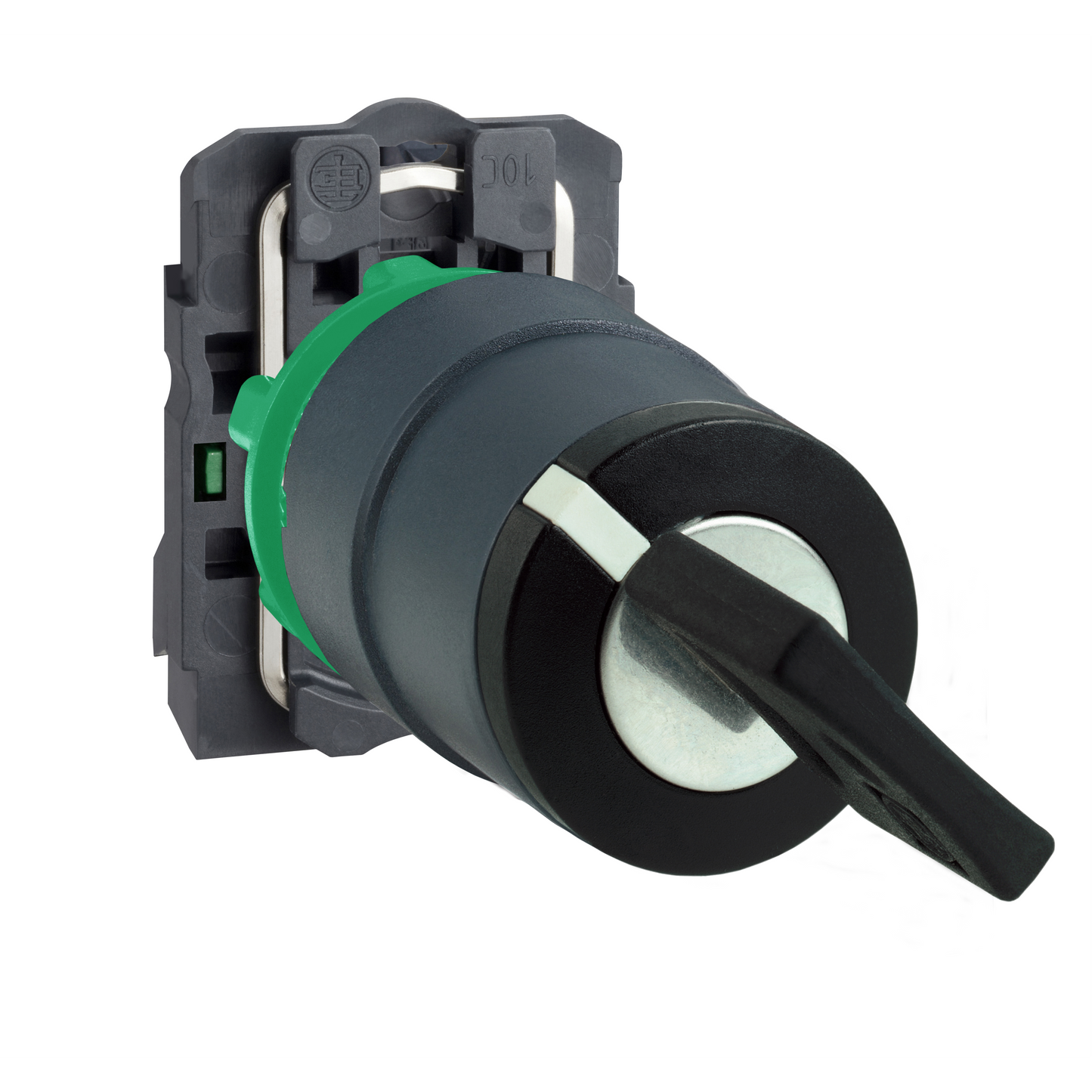 Schneider Electric-XB5AG41-Harmony XB5 - bouton à clé 455 - Ø22 - 2 pos fix - retr GD - 1F - vis étrier