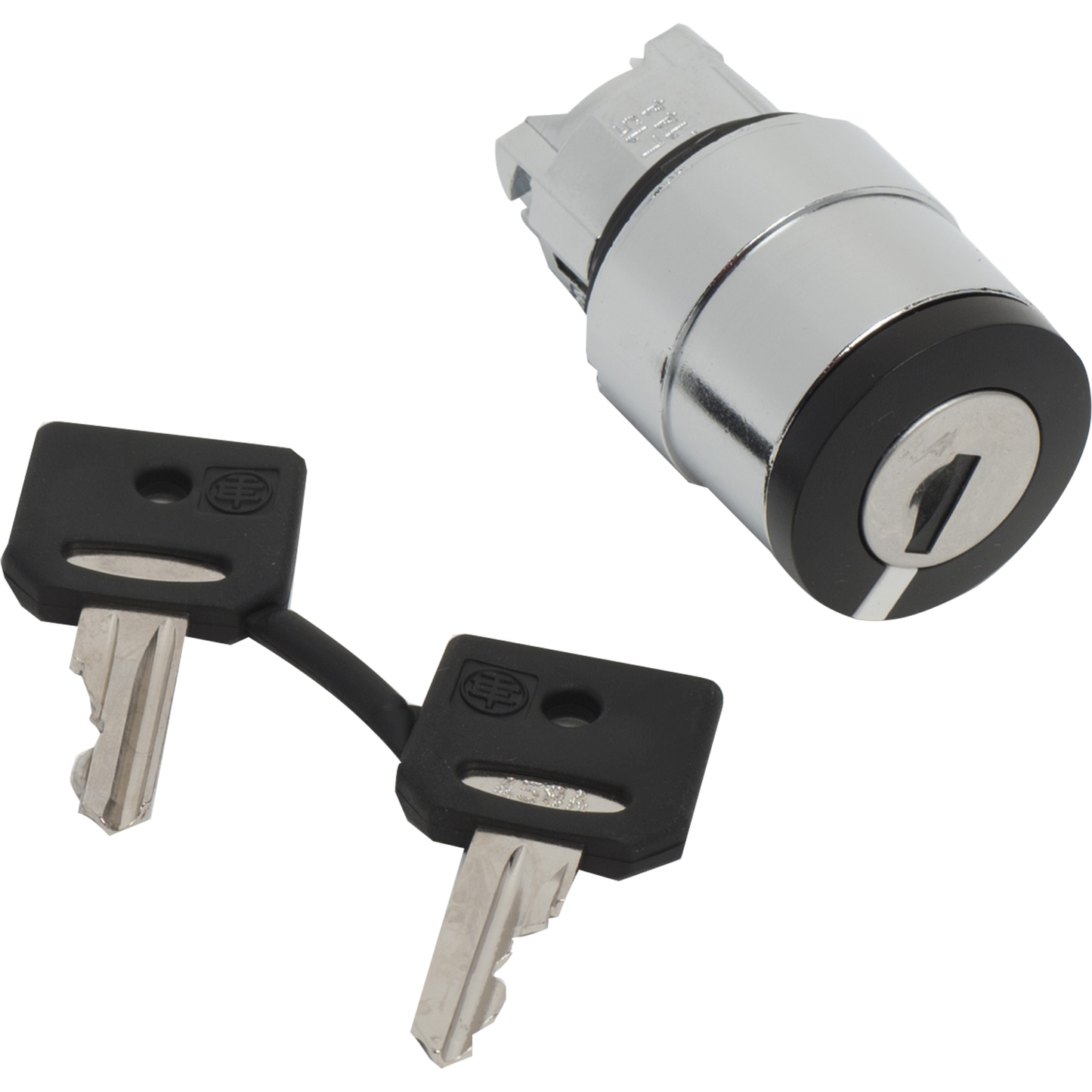 Schneider Electric-ZB4BG410-Harmony XB4 - tête bouton tournant à clé 458A - Ø22 - 2 pos fix - retr GD