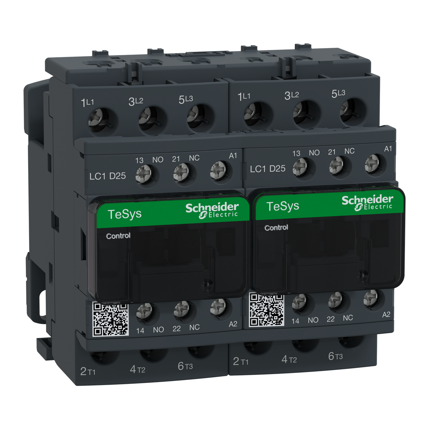 Schneider Electric-LC2D25F7-TeSys LC2D - contacteur inverseur - 3P - AC-3 440V - 25A - bobine 110Vca