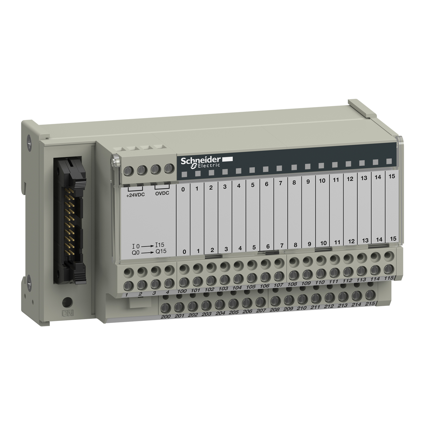 Schneider Electric-ABE7H16R21-Telefast ABE7 - embase de raccordement passive - 16 entrées ou sorties - DEL