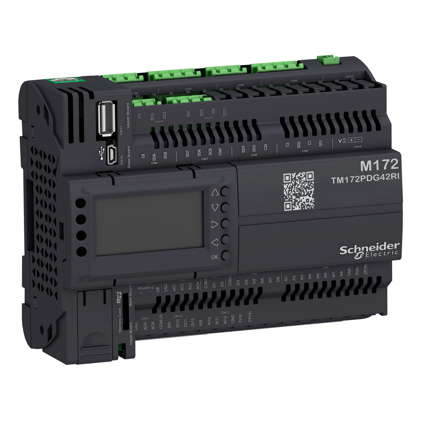 Schneider Electric-TM172PDG42RI-M172 Perf Display 42 I/O Eth 2RS485 Isol M172 Perf Display 42 I/Os Eth, 2