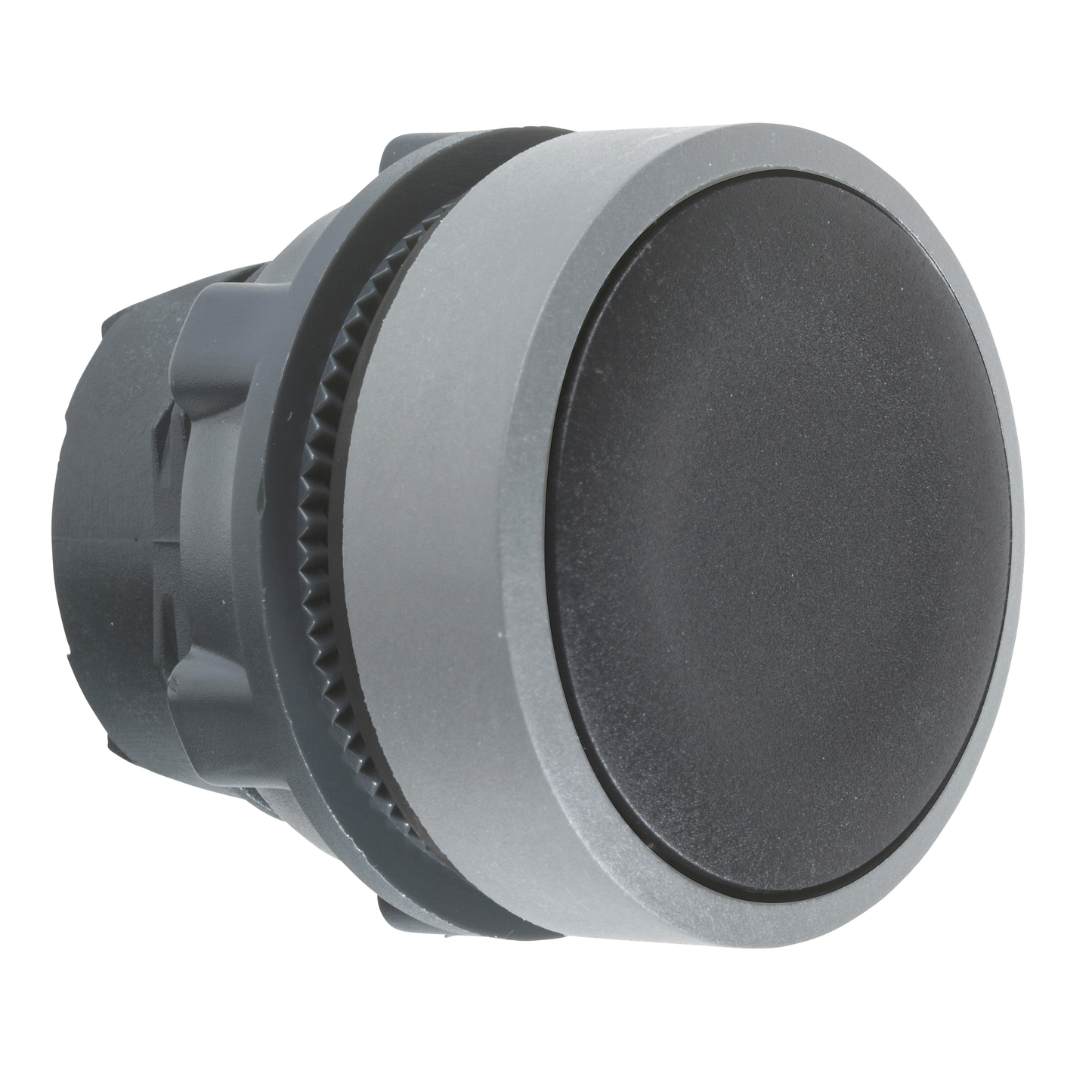 Schneider Electric-ZB5AA2C0-Harmony XB5 - tête de bouton poussoir - Ø22 - col grise - noir - vis étrier