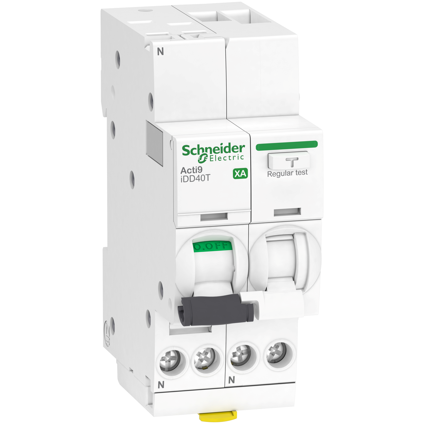 Schneider Electric-A9DP2616-Acti9 iDD40T XA - Disj. dif. auto - 1P+N 16A - Crb C - 4500A/6kA - 30mA Type AC