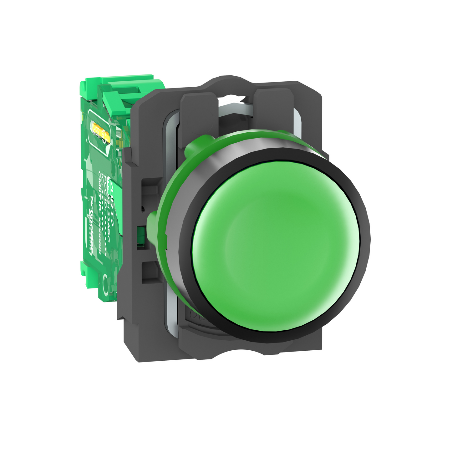 Schneider Electric-ZB5RTA3-Harmony émetteur sans pile & sans fil avec tête plastique Ø22 mm capsule verte