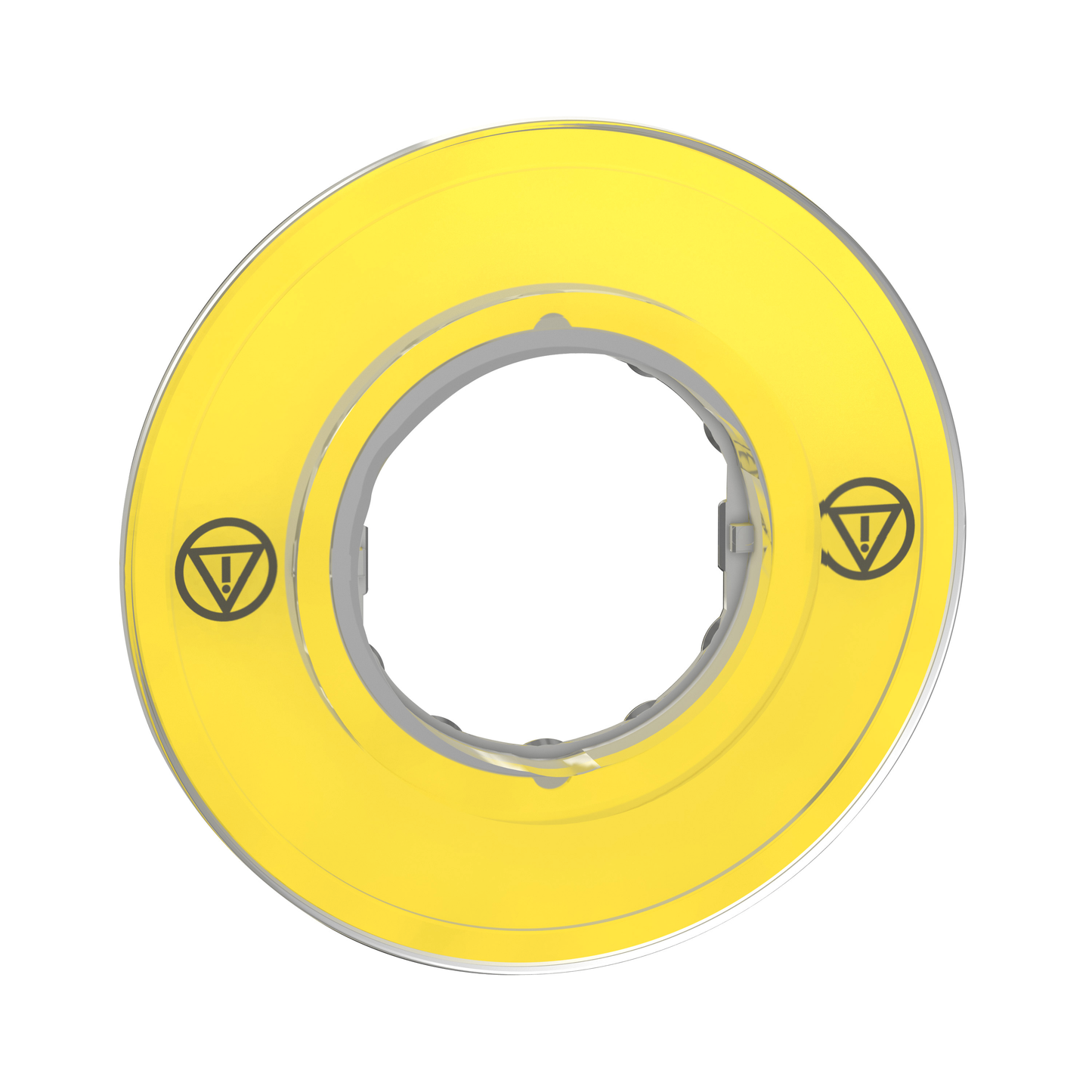Schneider Electric-ZBY9121-Harmony - étiquette circulaire jaune 3D sans texte - Ø60