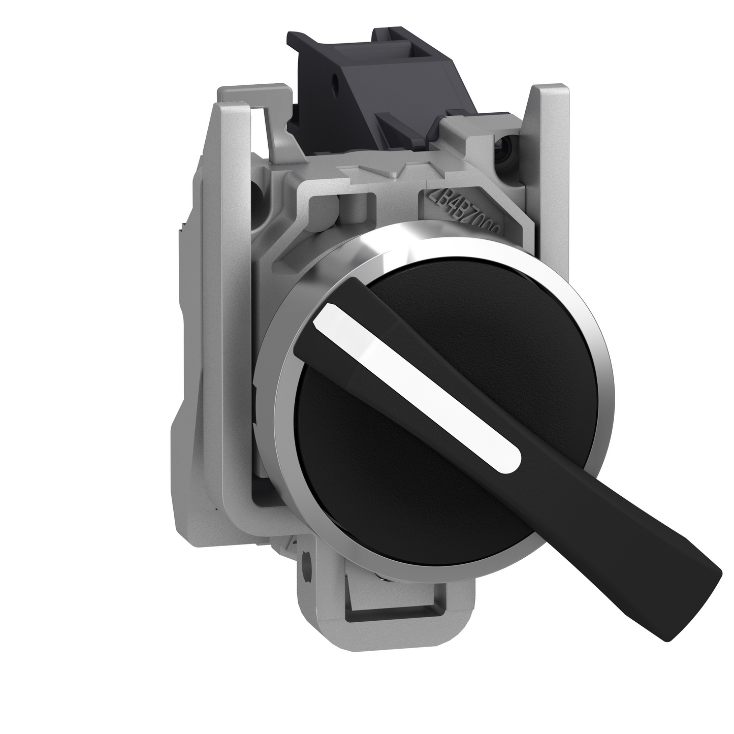 Schneider Electric-XB4BJ33-Harmony XB4 - bouton tournant à crosse - Ø22 - 3 pos fix - noir - 2F - vis étr