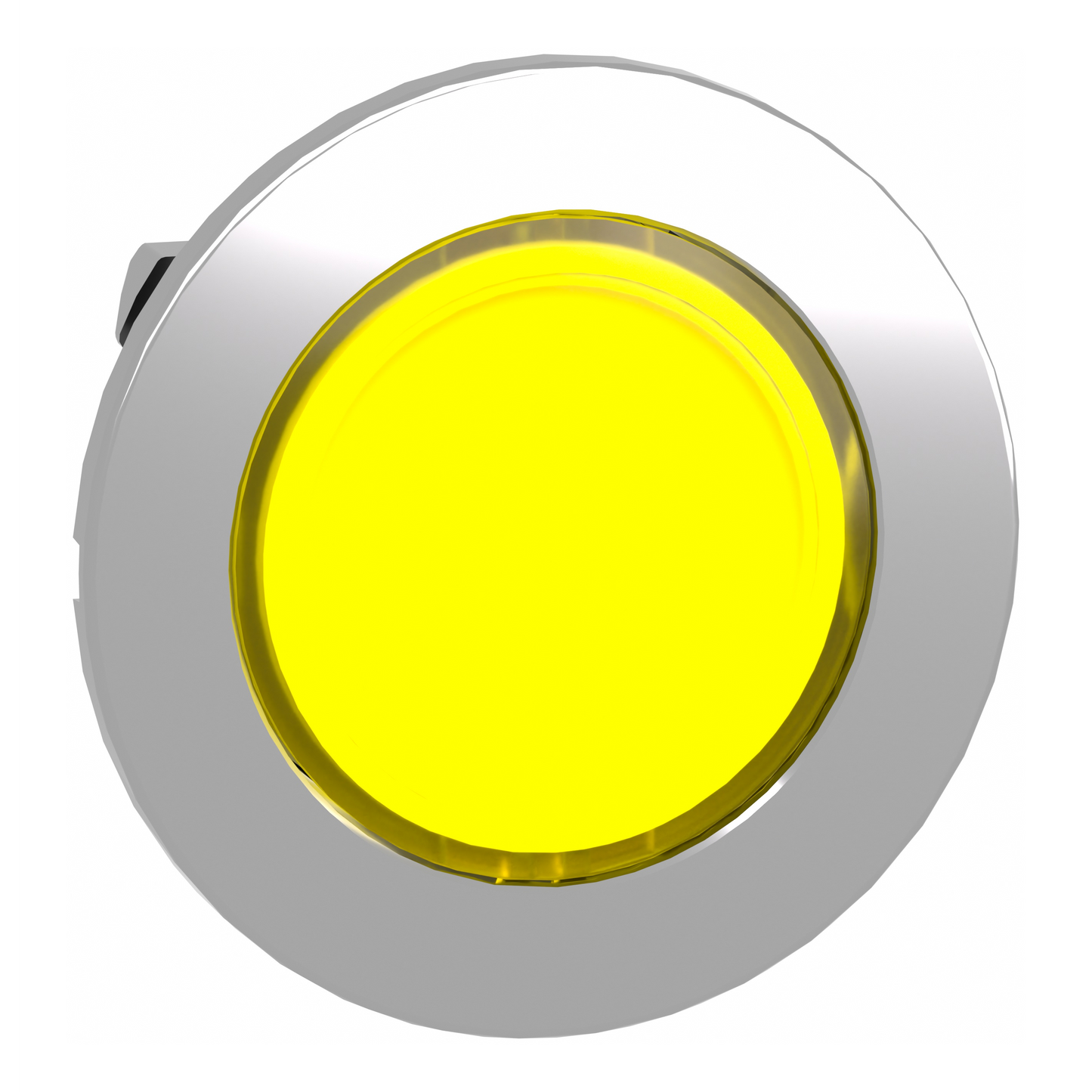 Schneider Electric-ZB4FH083-Harmony XB4 - tête bouton pousser-pousser lumineux - flush - jaune