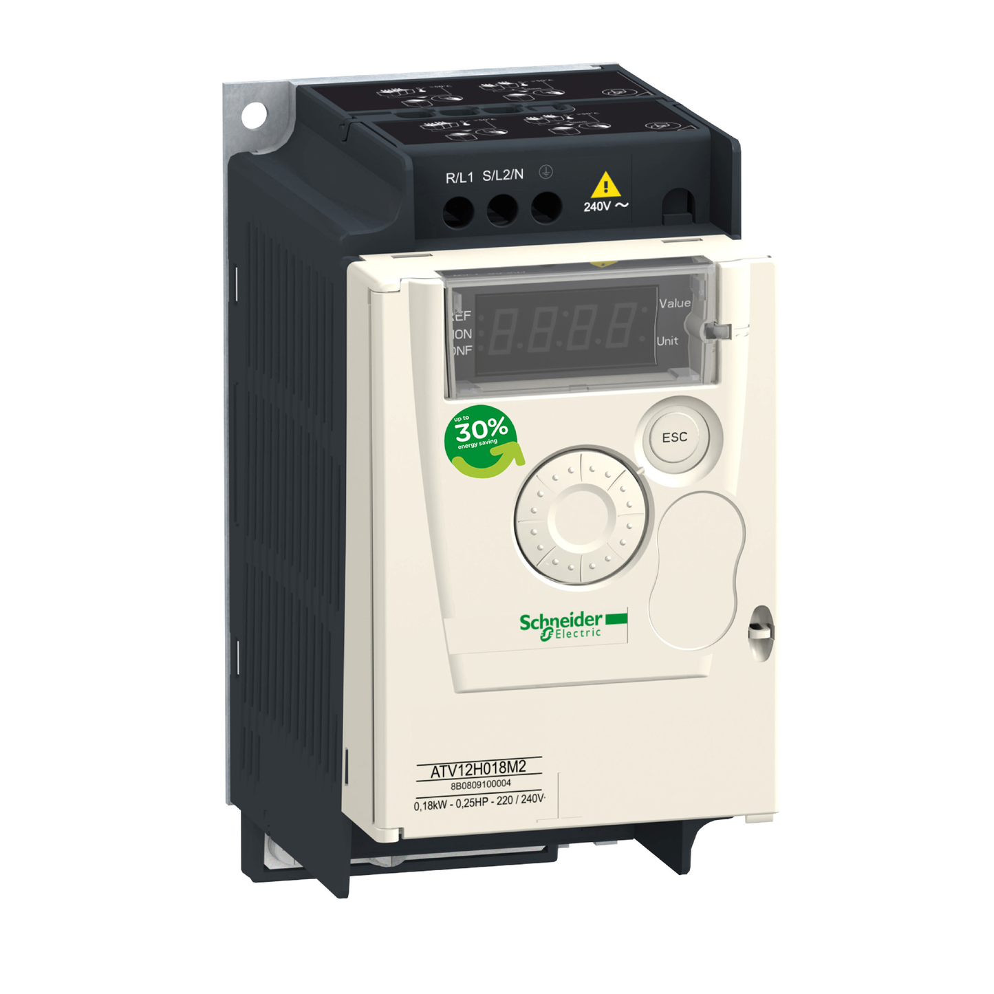 Schneider Electric-ATV12H018M2-ATV12 0.18KW 240V 1PH