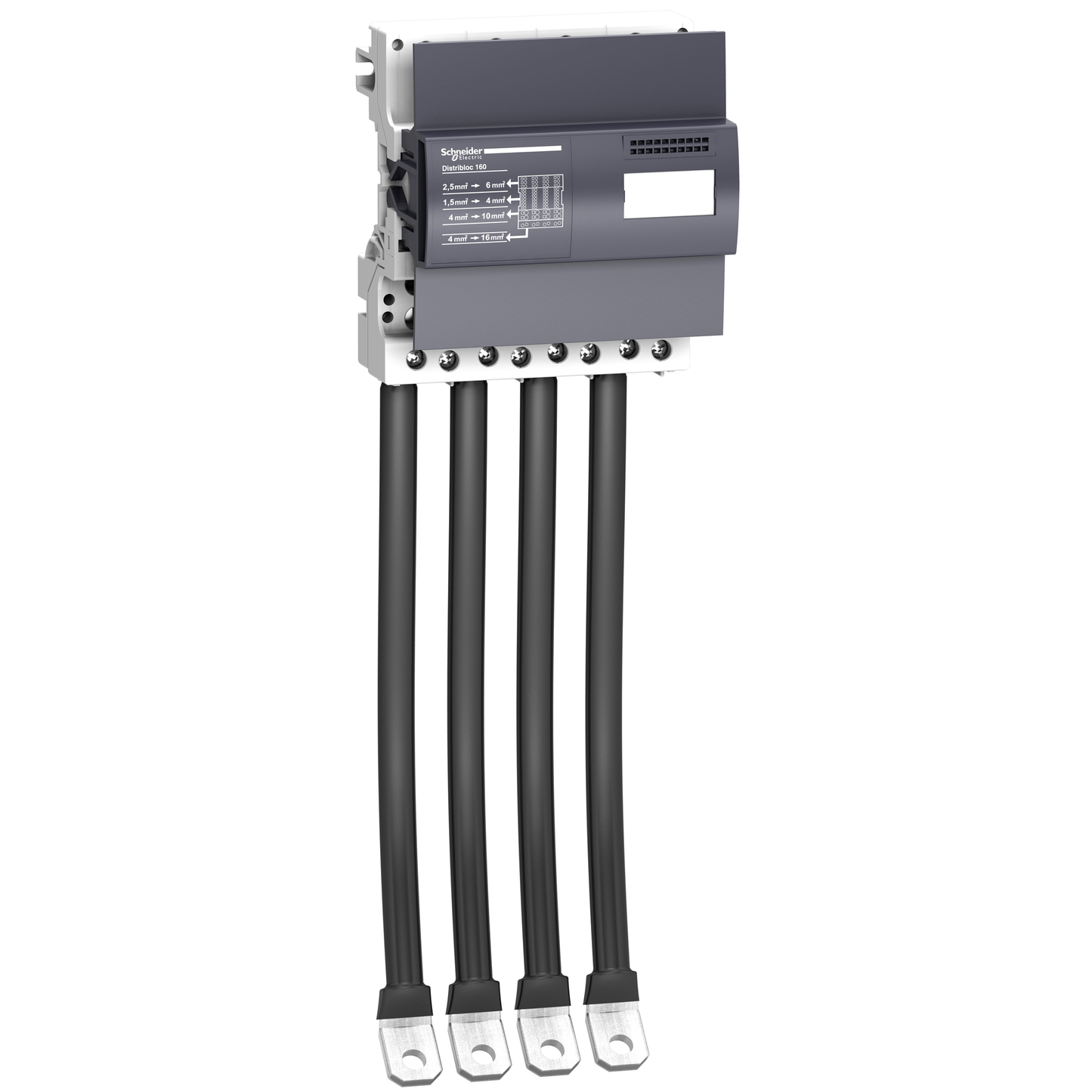 Schneider Electric-LVS04046-Linergy DX - Répartiteur étagé 160 A + connexions (Distribloc)