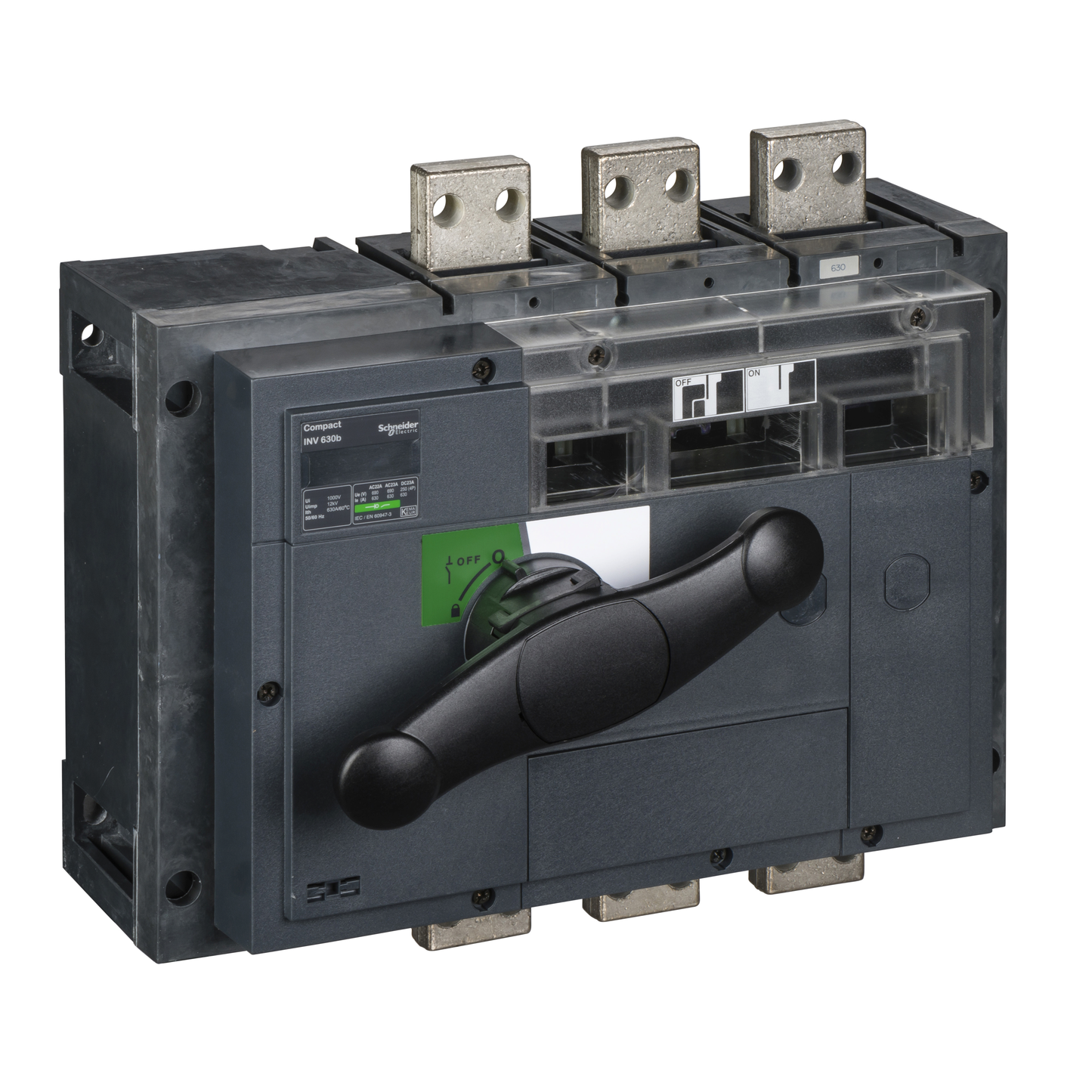 Schneider Electric-31370-ComPacT INS/INV - inter sectionneur coupure visible Interpact INV630b - 3P -630A