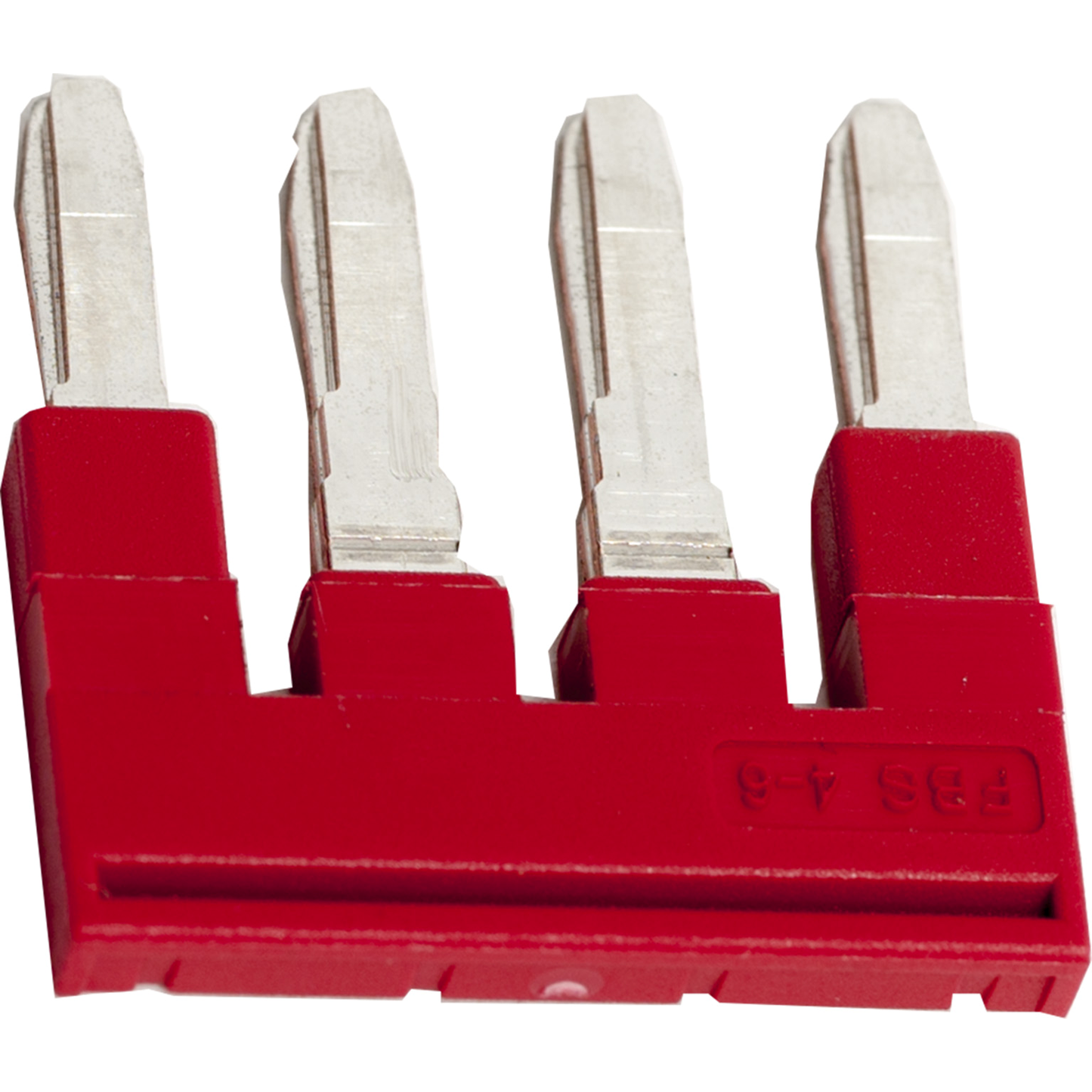 Schneider Electric-NSYTRAL44-Pont enfichable - 4 points - pour bornes 4mm² - rouge