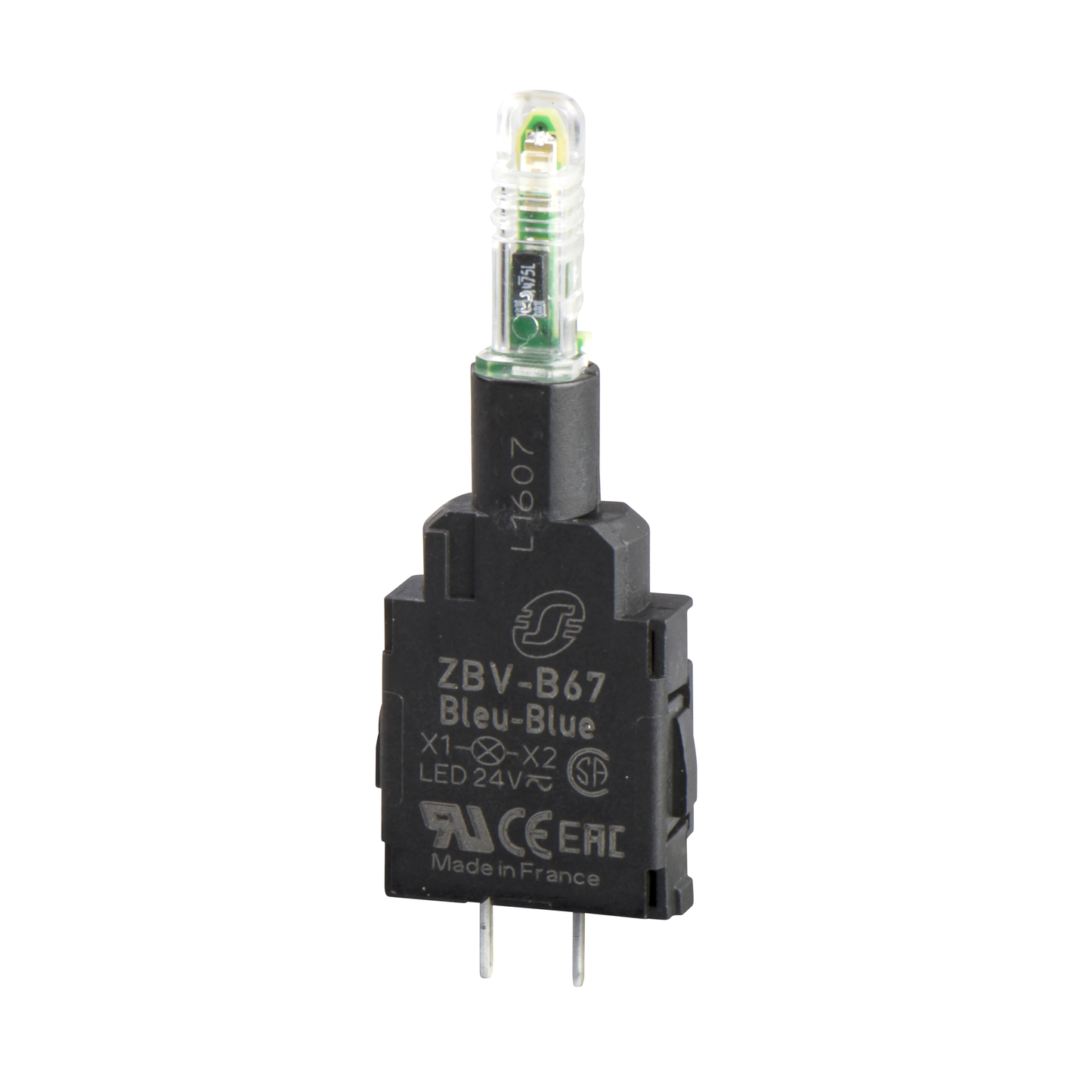 Schneider Electric-ZBVB17-Harmony bloc lumineux - Ø22 - LED blanche intégrée - 24V
