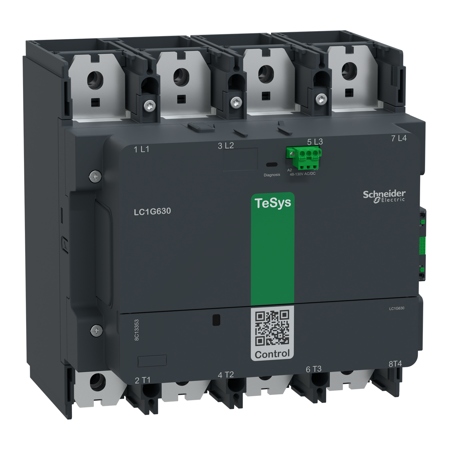 Schneider Electric-LC1G8004EHEN-TeSysG800 4P st 48-130V ACDC