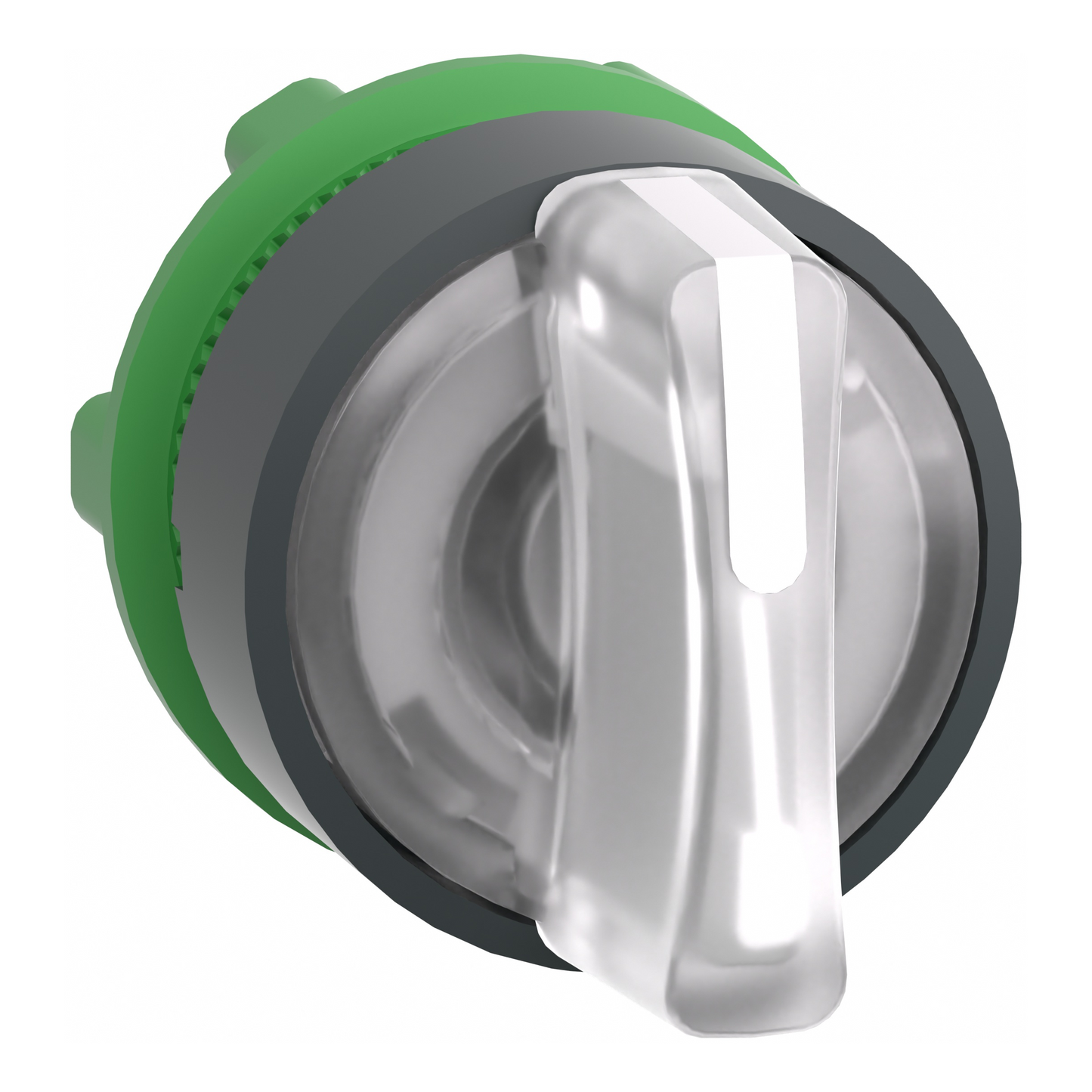 Schneider Electric-ZB5AK1313-Harmony XB5 - tête bouton à manette lumineux - Ø22 - 3 pos fix - blanc