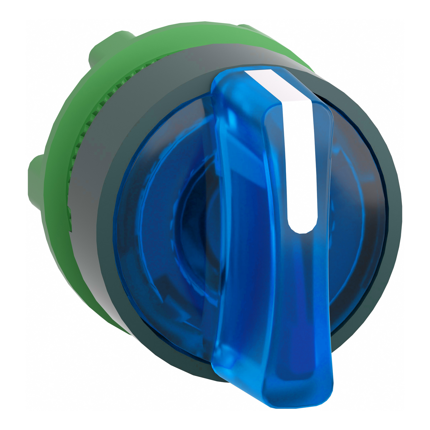 Schneider Electric-ZB5AK1563-Harmony XB5 - tête bouton à manette lumineux - Ø22 - 3 pos rap C - bleu