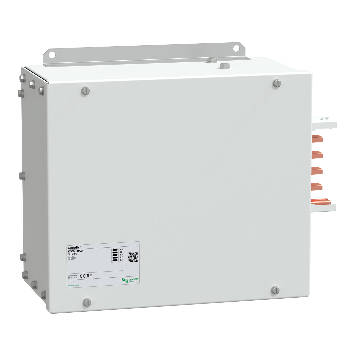 Schneider Electric-KSA400AB4-Canalis KSA - unité d'alimentation - 400A - montage gauche ou droite