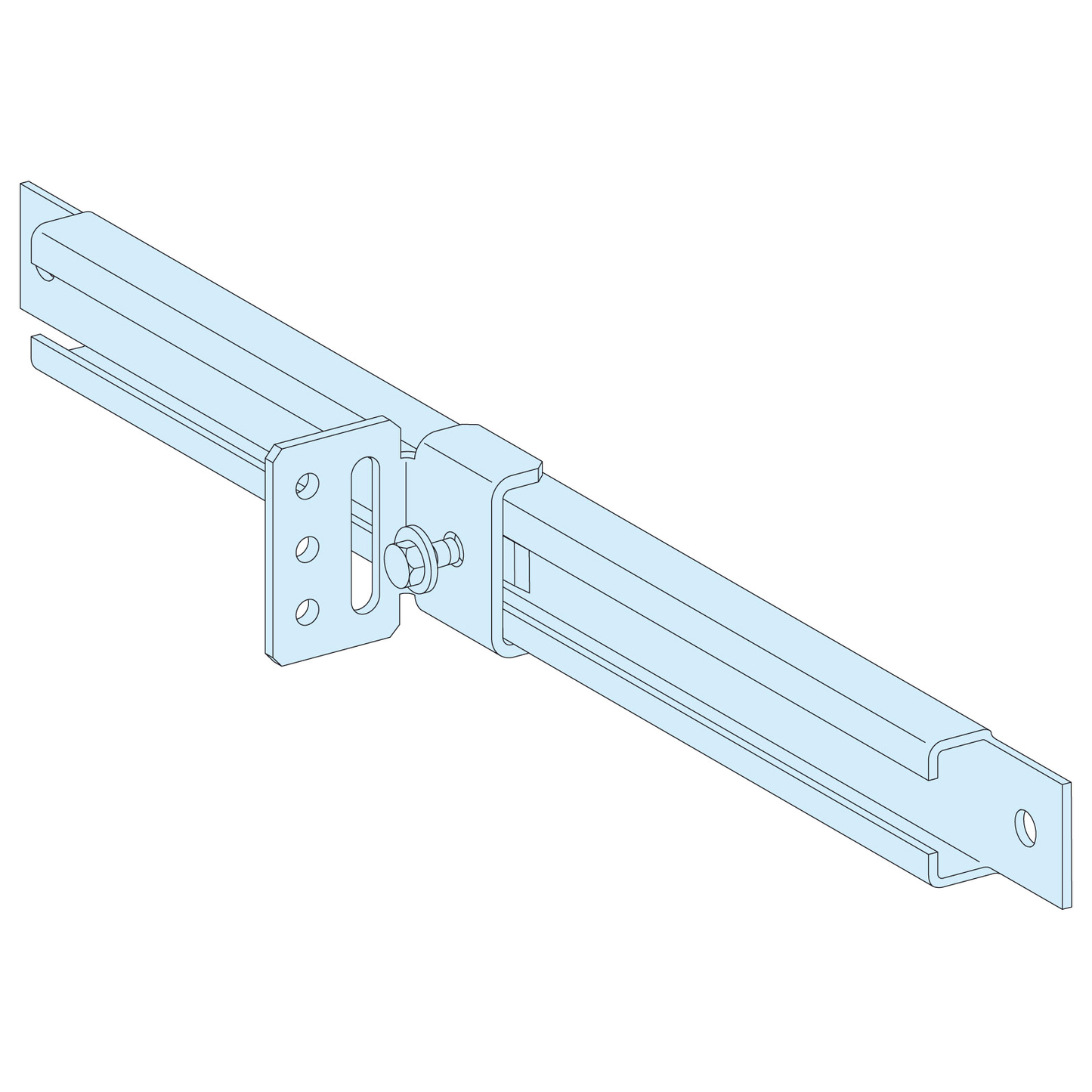Schneider Electric-LVS03593-2 glissières+equerres platine