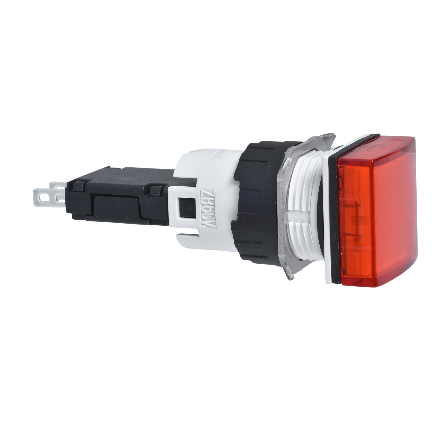 Schneider Electric-XB6CV4BB-Harmony XB6 - voyant carré - Ø16mm - IP65 - DEL intégrée - 24V - cosses - rouge