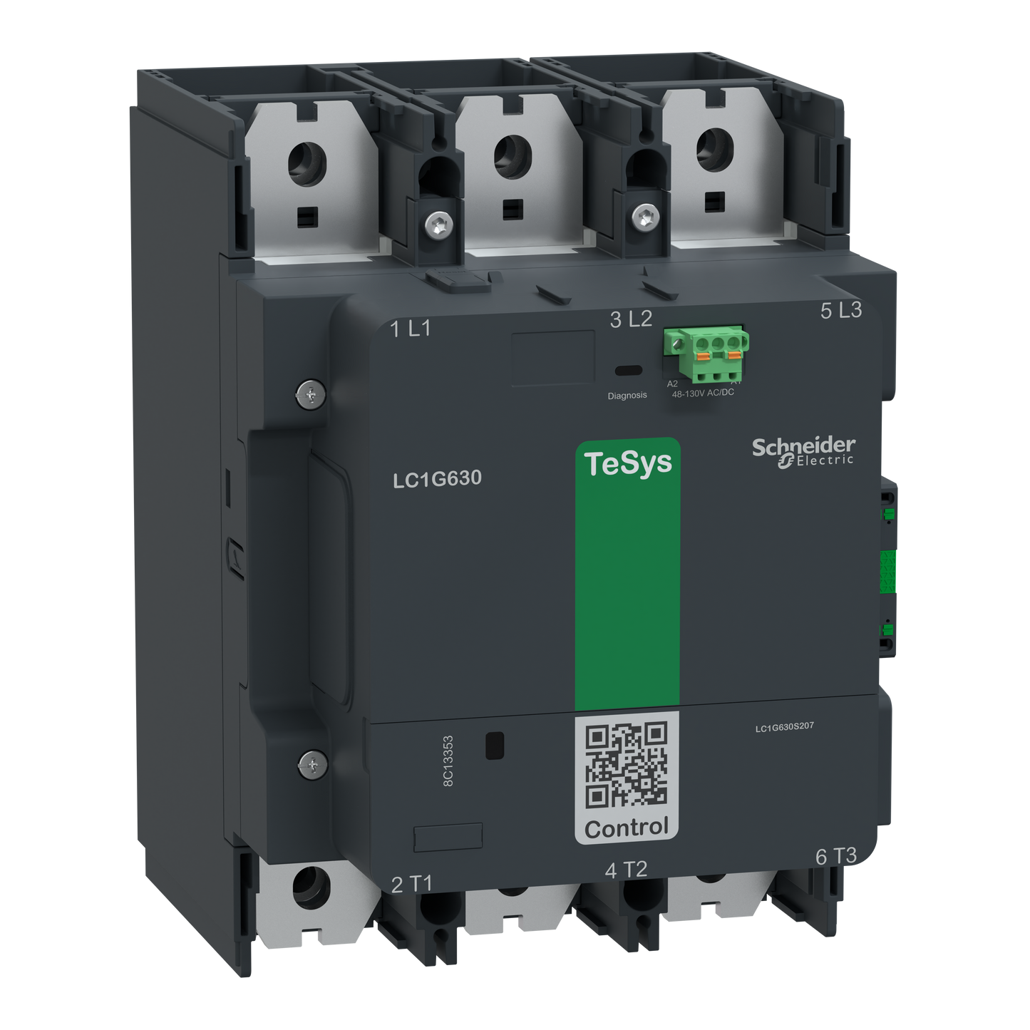 Schneider Electric-LC1G8004EHES207N-Contacteur TeSys LC1G 800A 440V 4P AC3 Standard 48-130V AC-DC ferroviaire
