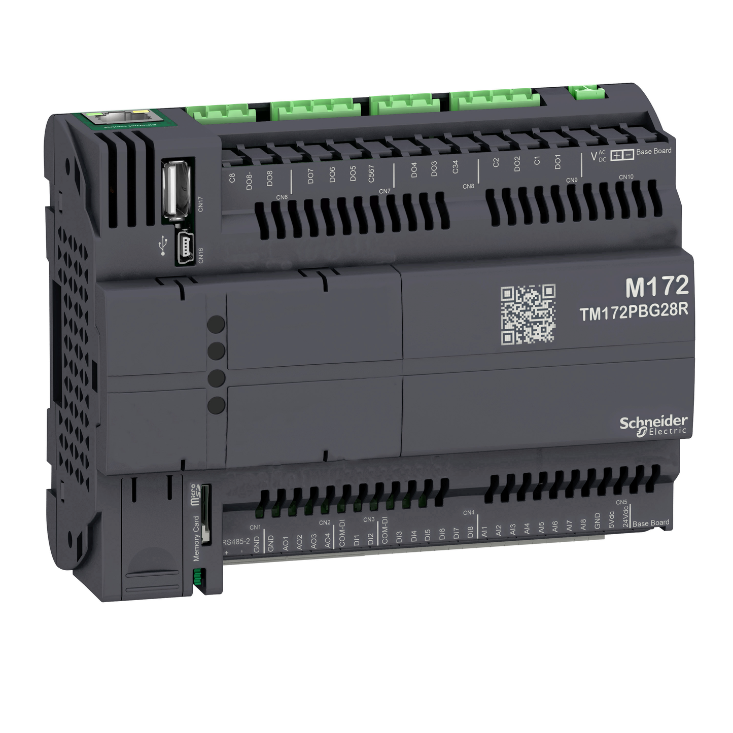 Schneider Electric-TM172PBG28R-Modicon M171 - M172 - contrôleur programmable - 28 entrées/sorties -ss afficheur