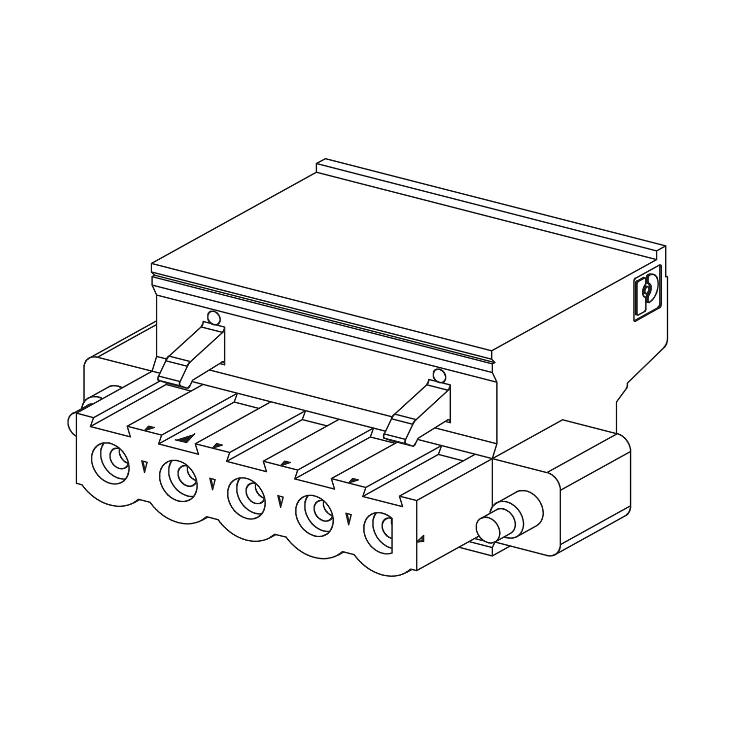 Schneider Electric-BMXXTSCPS20-Modicon X80 - borniers débrochables - à ressort - pour module d'alim. - lot de 2