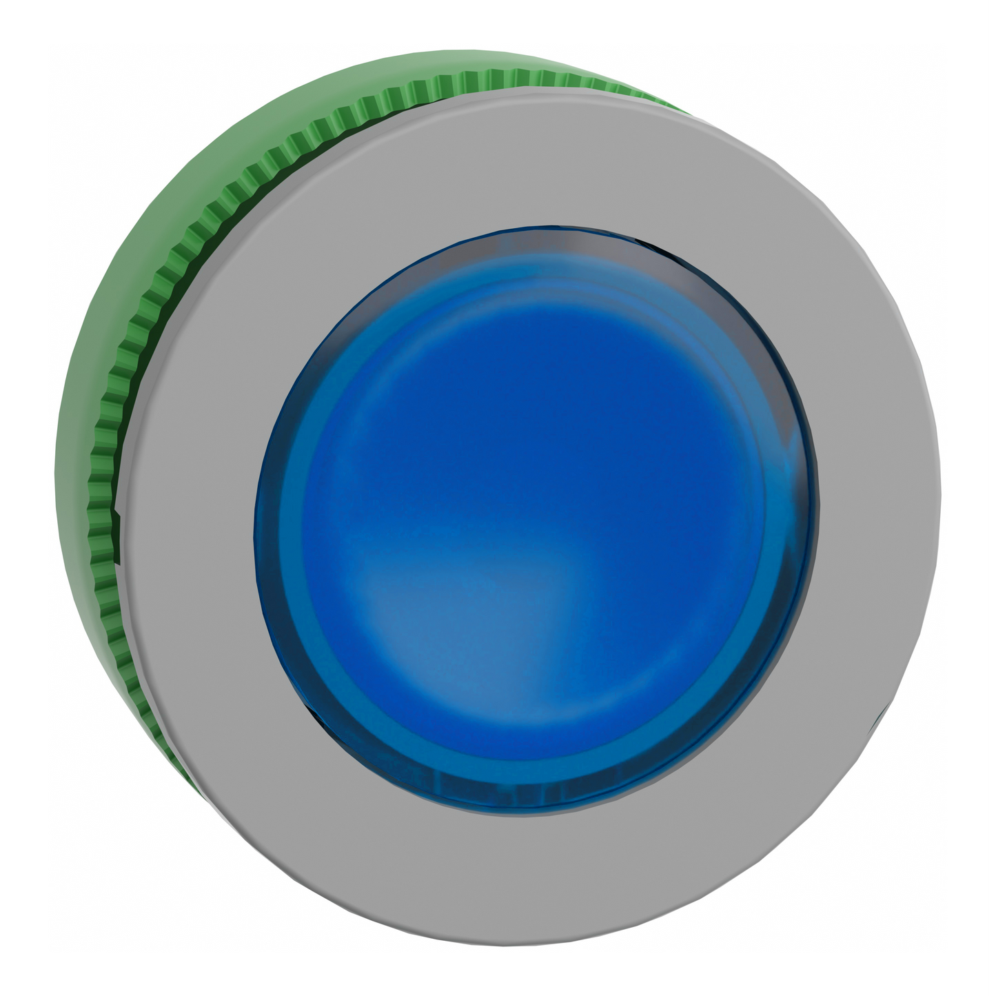 Schneider Electric-ZB5FA68C0-Harmony XB5 - tête de bouton poussoir - Ø22 - col flush grise - pour étiq - bleu