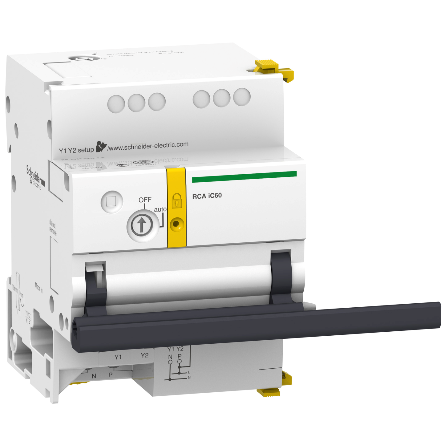 Schneider Electric-A9C70114-Acti9, RCA télécommande pour disj iC60 3P, 4P sans interface Ti24 230VCA 50Hz