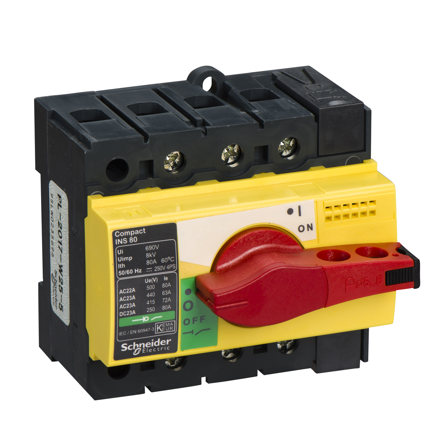 Schneider Electric-28920-INS80 3P 80A ROUGE