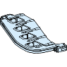 Schneider Electric-LVS04651-Supp.fixe JdB vert.lat.LGYdéc.