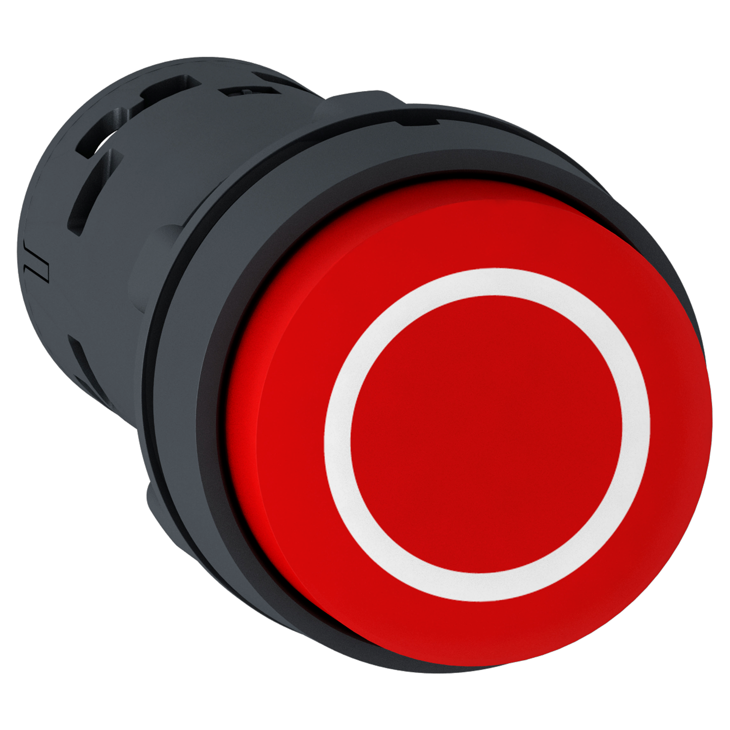 Schneider Electric-XB7NL4532-Harmony bouton-poussoir dépassant - Ø22 - rouge - 1O+1F -Blanc O