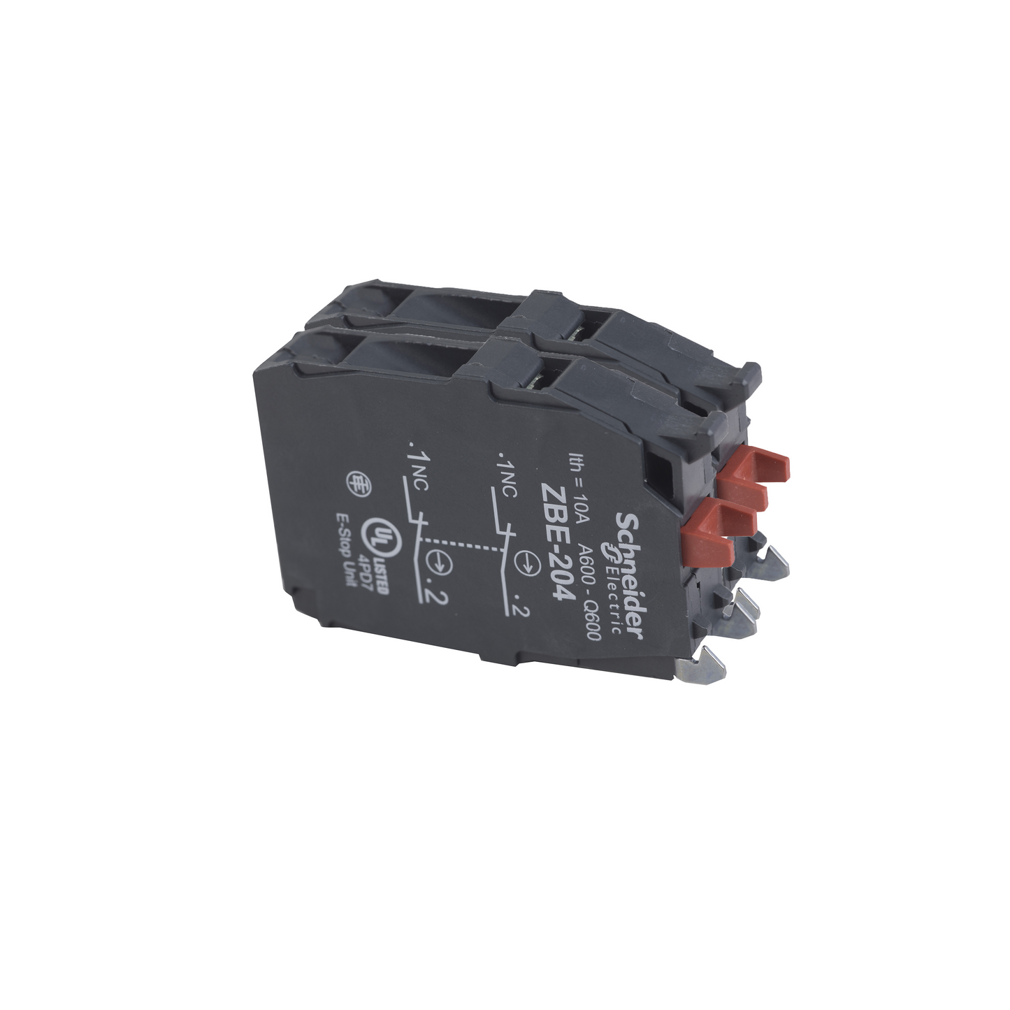 Schneider Electric-ZBE204-Harmony - bloc contact double - 2O - raccordement vis-étrier