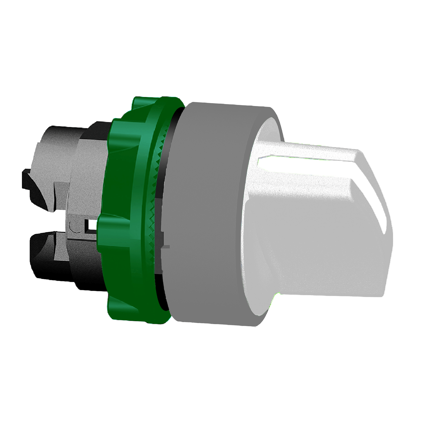 Schneider Electric-ZB5AD201C0-tête BT 2 positions fixe blanc