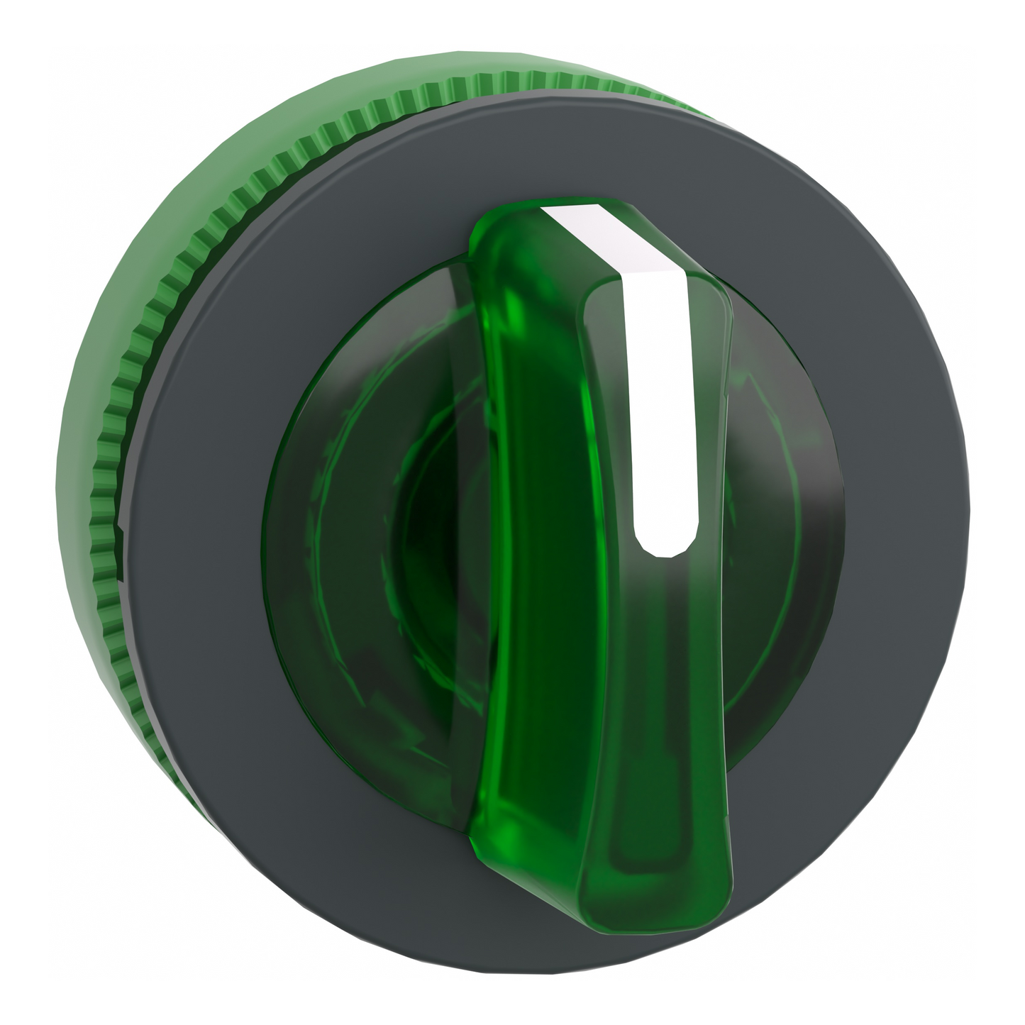 Schneider Electric-ZB5FK1333-Harmony XB5 - tête bouton à manette lumineux - flush - 3 pos fix - vert
