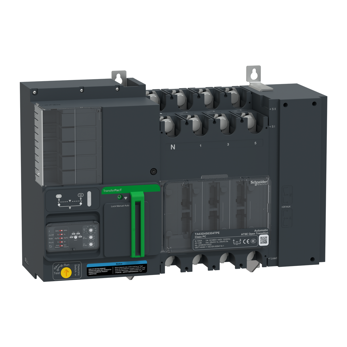 Schneider Electric-TA63D4S4004TPE-TransferPacT TA630 - inverseur de sources - commutateurs - 400A - 4P - 400Vca