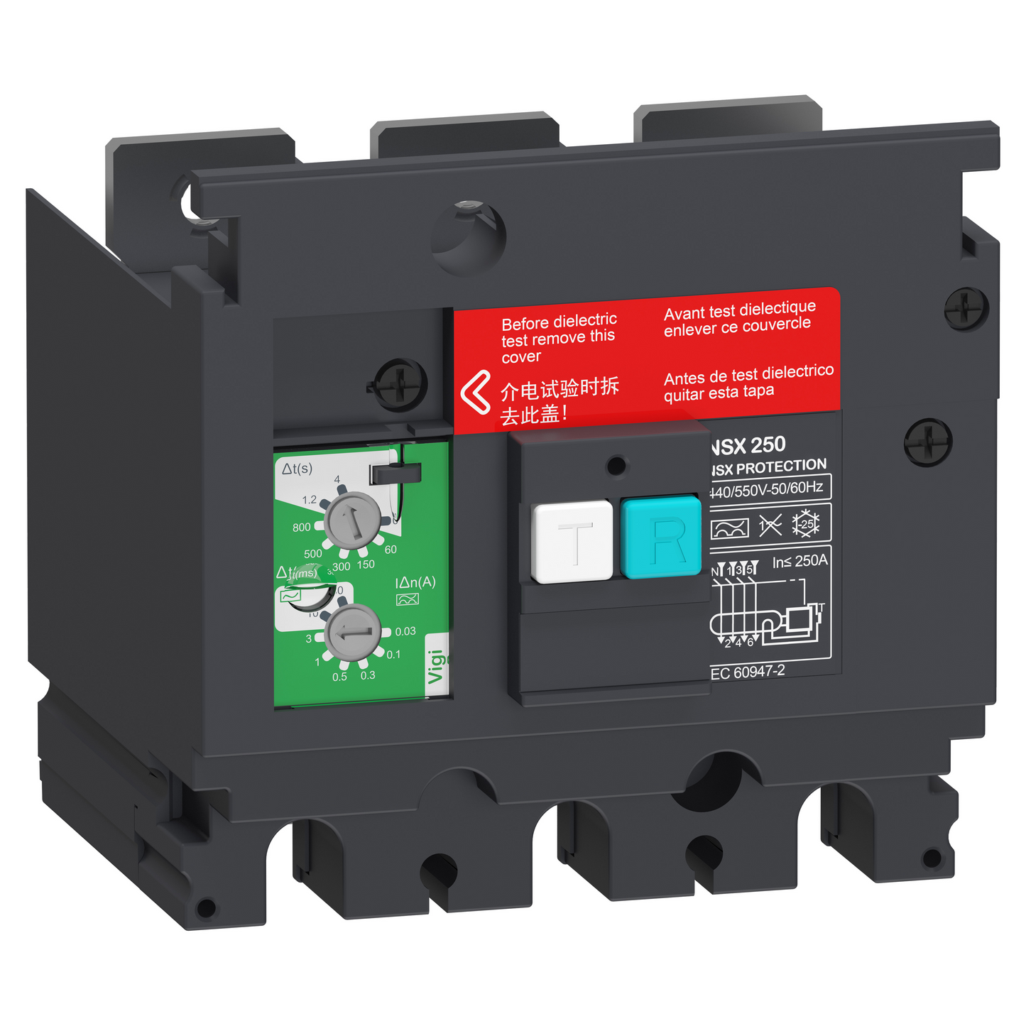 Schneider Electric-LV429494-ComPacT VigiPacT NSX - bloc vigi - 3P - seuil 0,03 à 30A - 440/550Vca pr NSX250