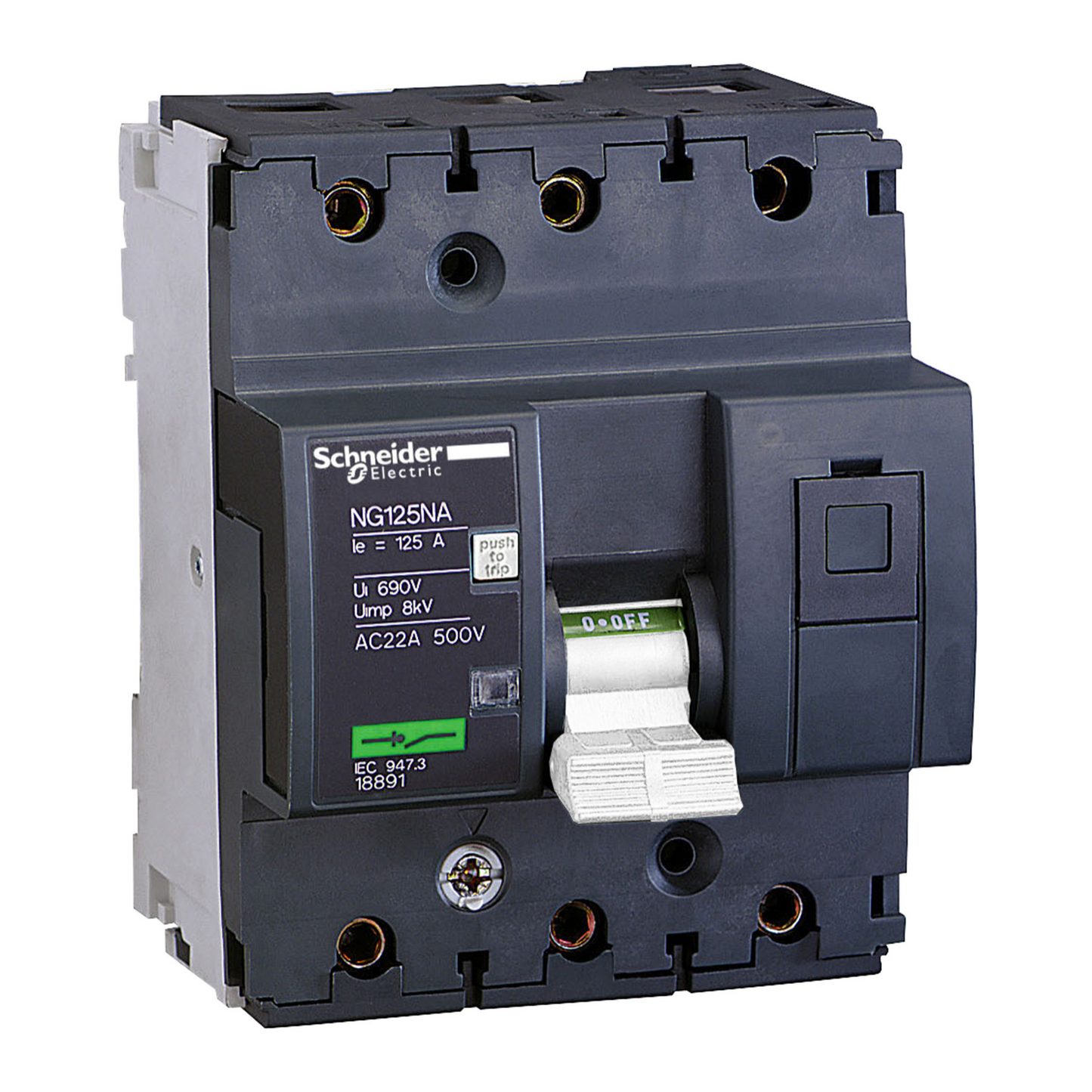 Schneider Electric-18889-Acti9 NG125NA - interrupteur-sectionneur - 3P - 63 A