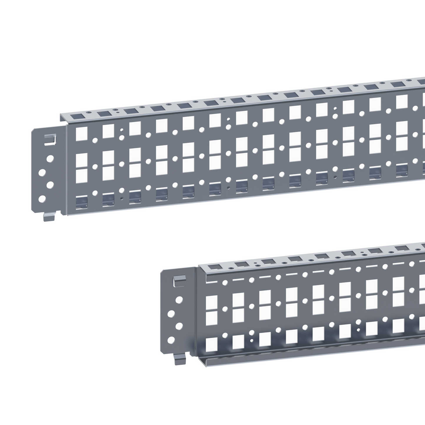 Schneider Electric-NSYSQCR90100-PanelSeT - Thalassa - 2 traverses perforées - fix. rapide 3 rangées - 90x1000mm