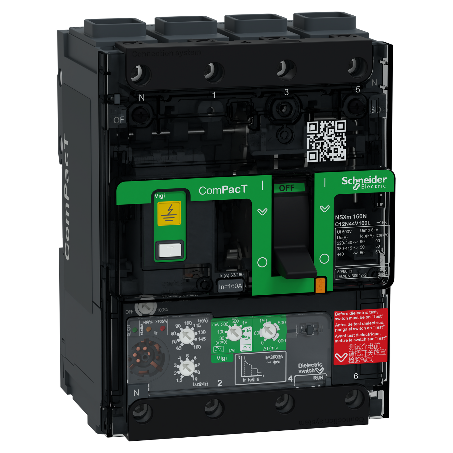 Schneider Electric-C12N44V160L-NSXmN DISJV 3P MIC4.1 160A ELK