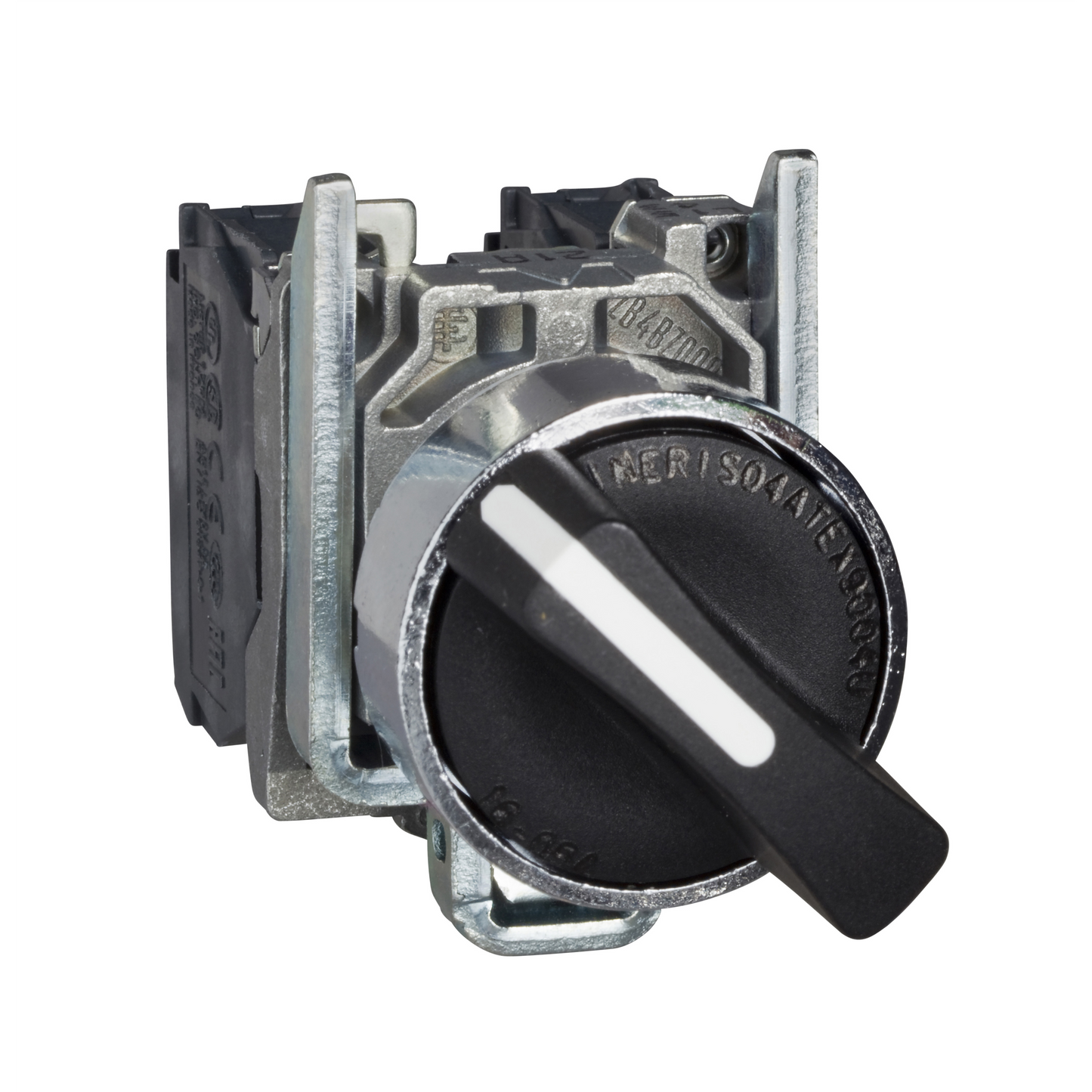 Schneider Electric-XB4BD33EX-Harmony XB4 - bouton tournant à manette Atx - Ø22 - 3 pos fix - noir - 2F - vis