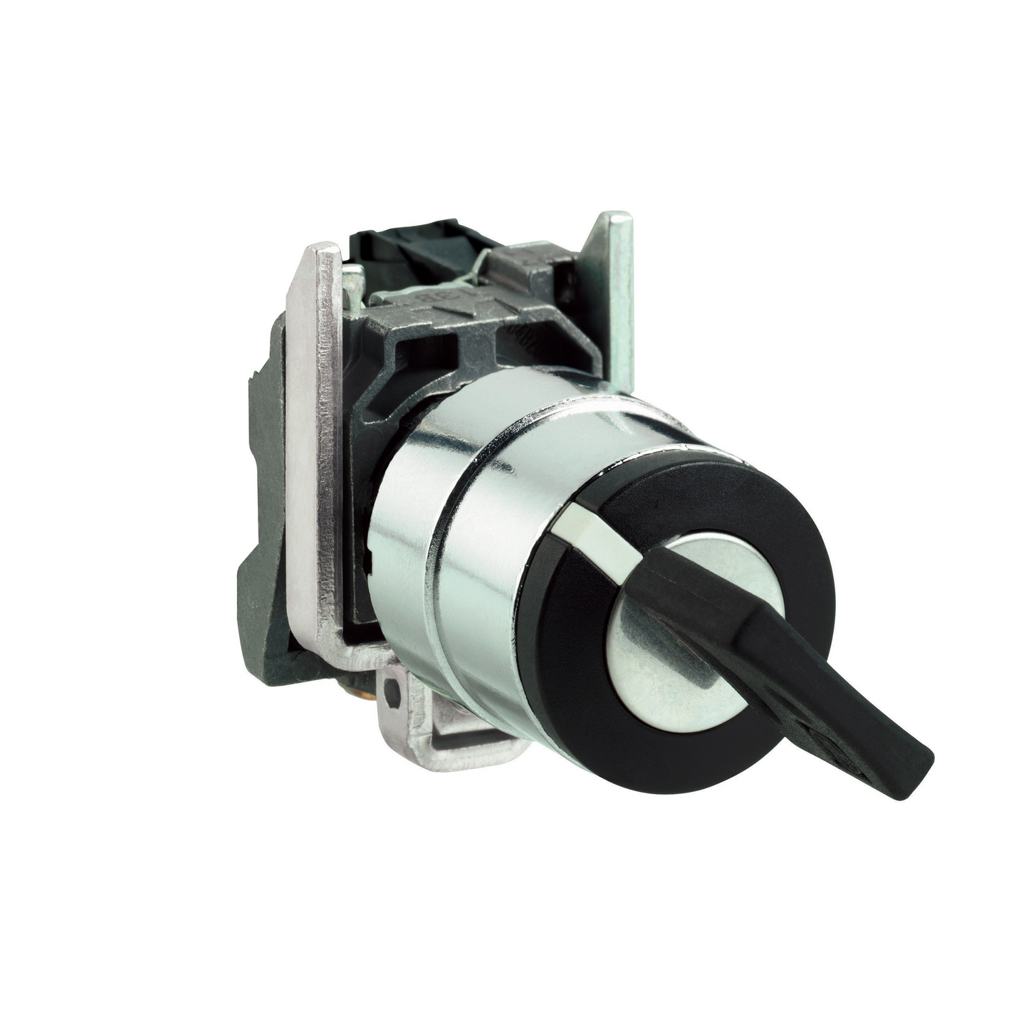 Schneider Electric-XB4BG61-Harmony XB4 - bouton à clé 455 - Ø22 - 2 pos à rap. - retr G - 1F - vis étrier