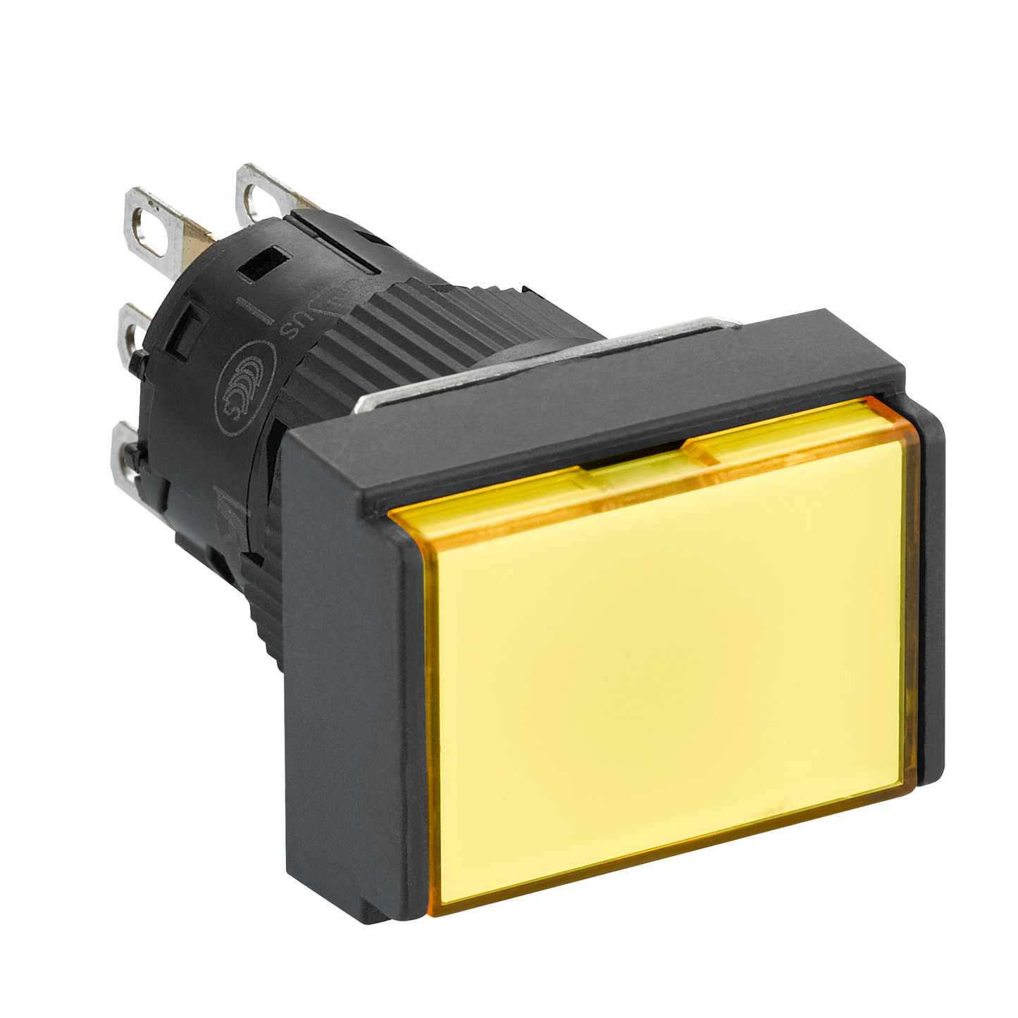 Schneider Electric-XB6EDW5B1P-Harmony, bouton poussoir lumineux jaune Ø 16 à impulsion affleurant 24 V 1OF