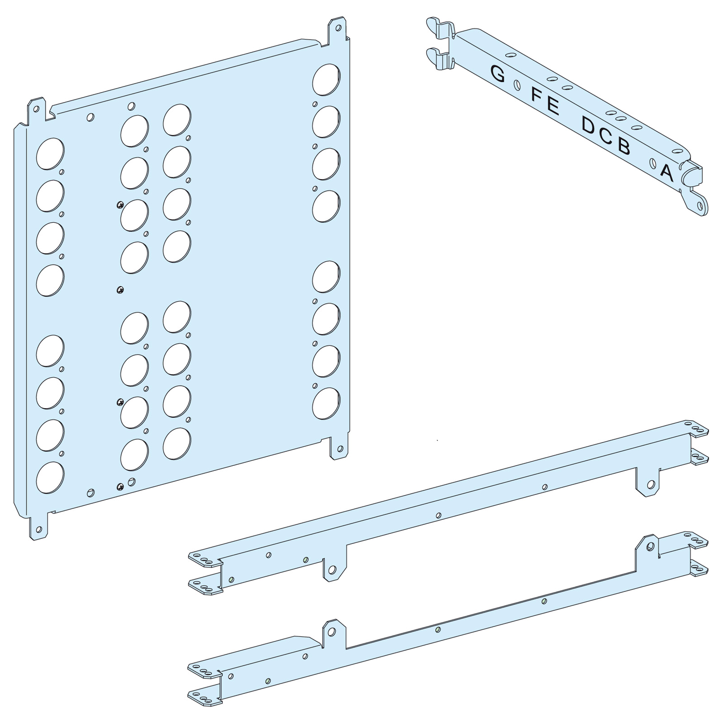 Schneider Electric-LVS03458-PrismaSeT P - Platine NSX-INS-INV400-630-3P4P-horizontal-TéléCde-L650