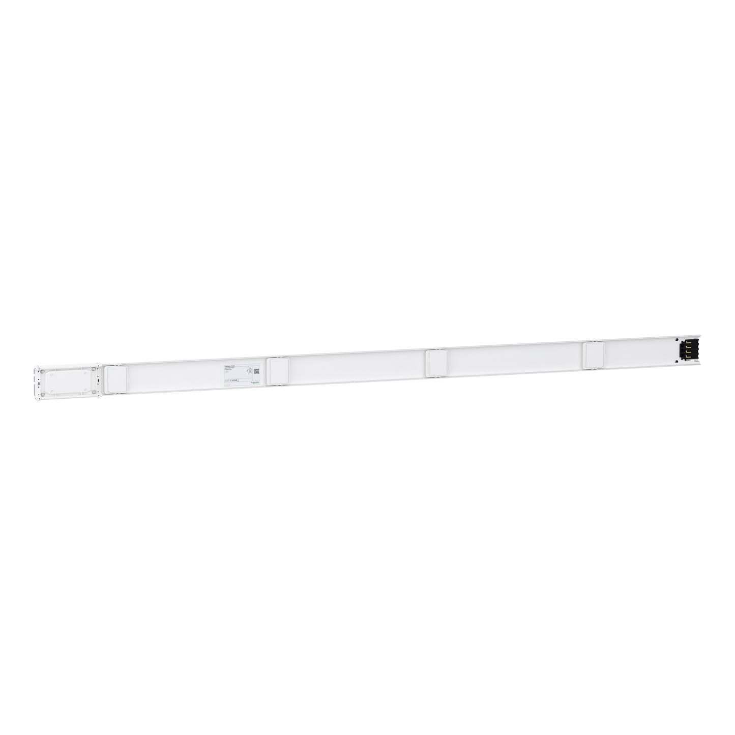 Schneider Electric-KNT63ED4204-Canalis KNT - élément droit 63A - 2m blanc 4 fenêtres + bus télétransmision