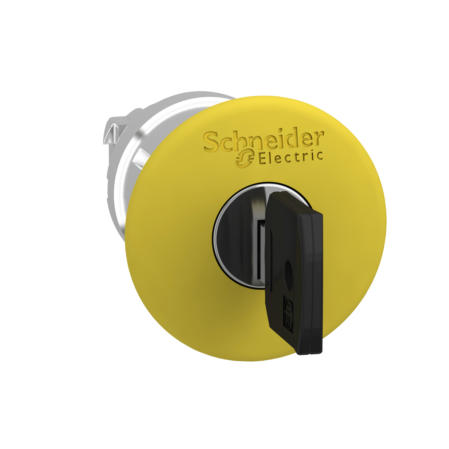 Schneider Electric-ZB4BS15-Harmony XB4 - tête bouton poussoir coup de poing - Ø40 - à clé 455 - jaune